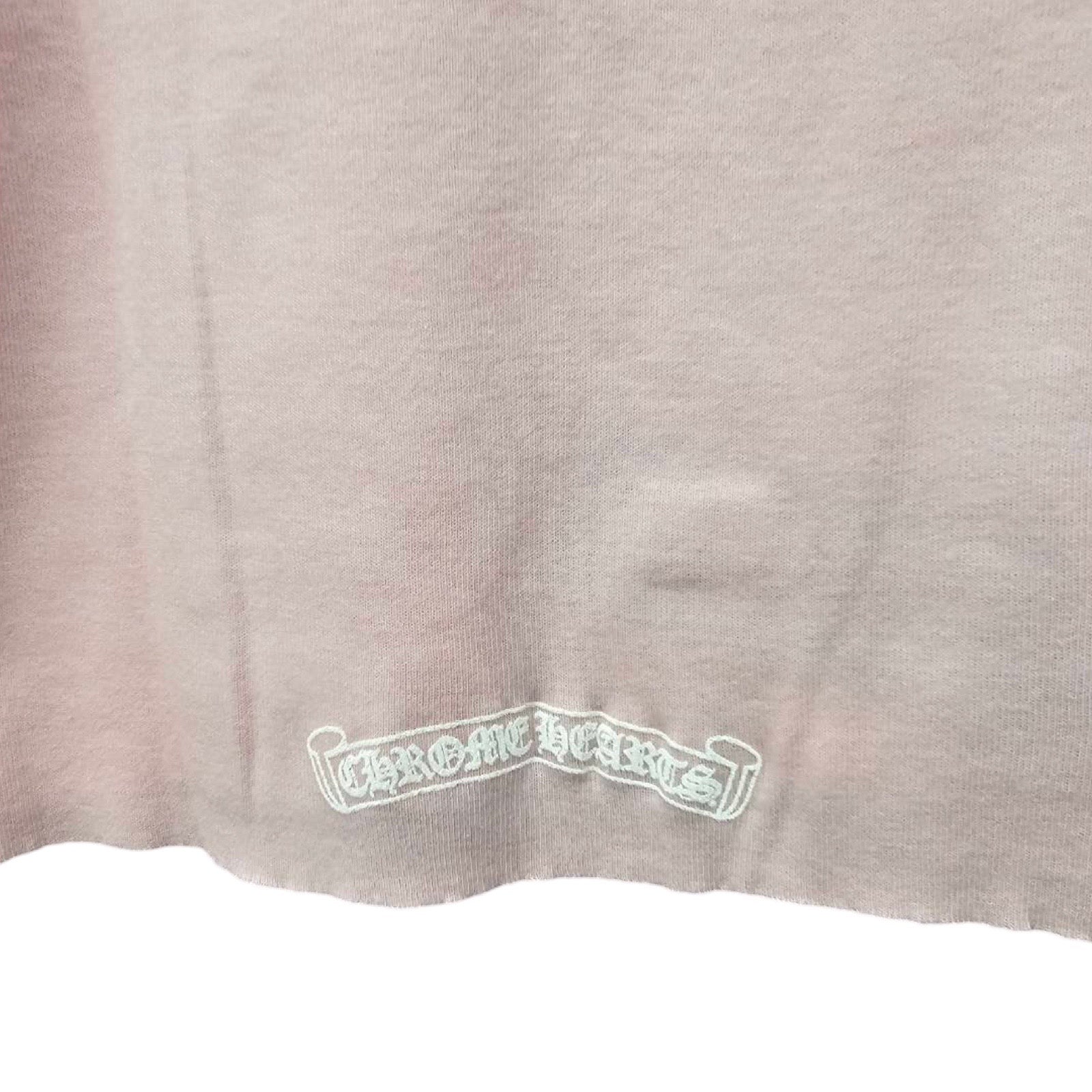 CHROME HEARTS Dipped In Blue Cropped Tee Size S