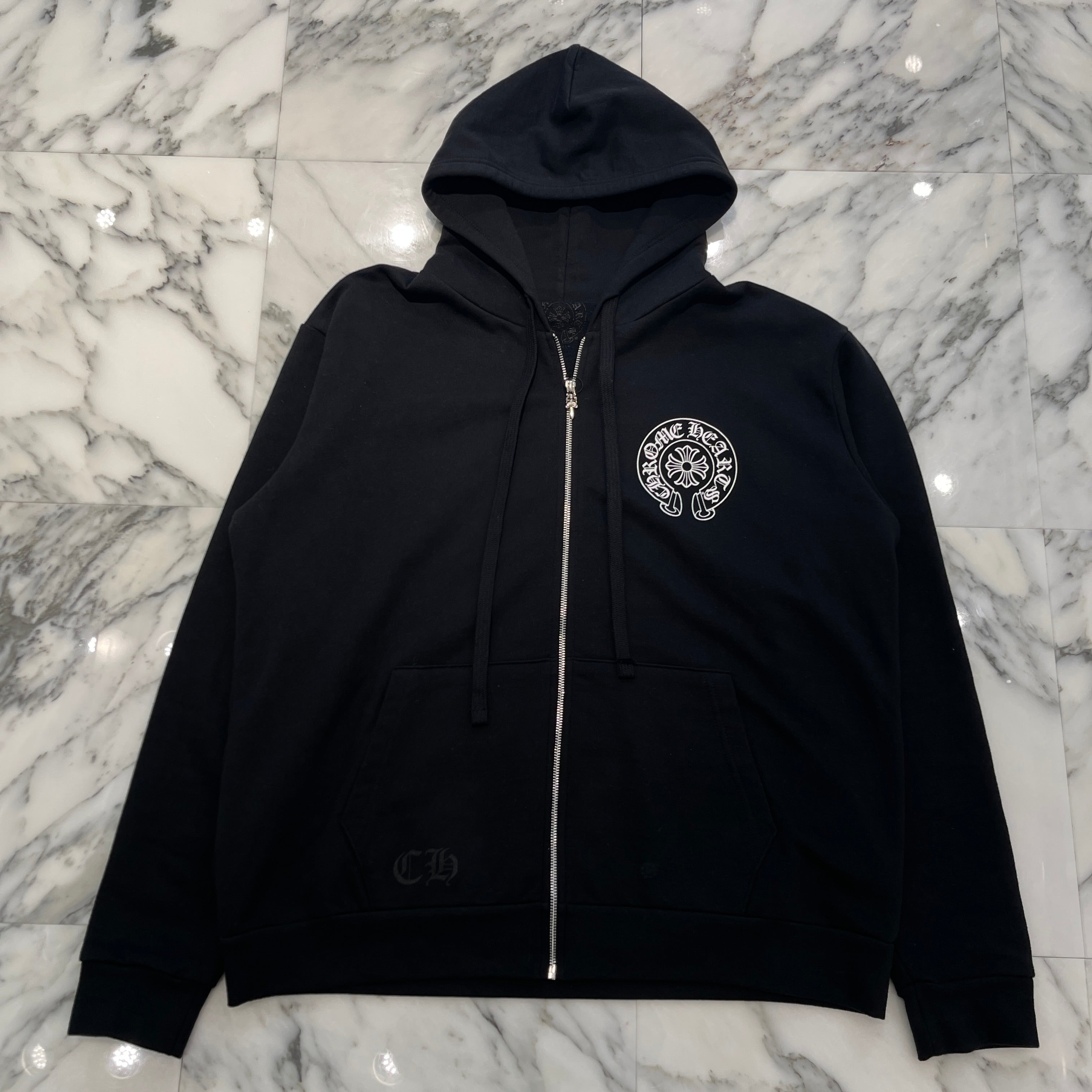 CHROME HEARTS OSAKA Limited Horseshoe Zip Up Hoodie Size L クロムハーツ 大阪限定 ホースシュー ジップアップ フーディ サイズL
