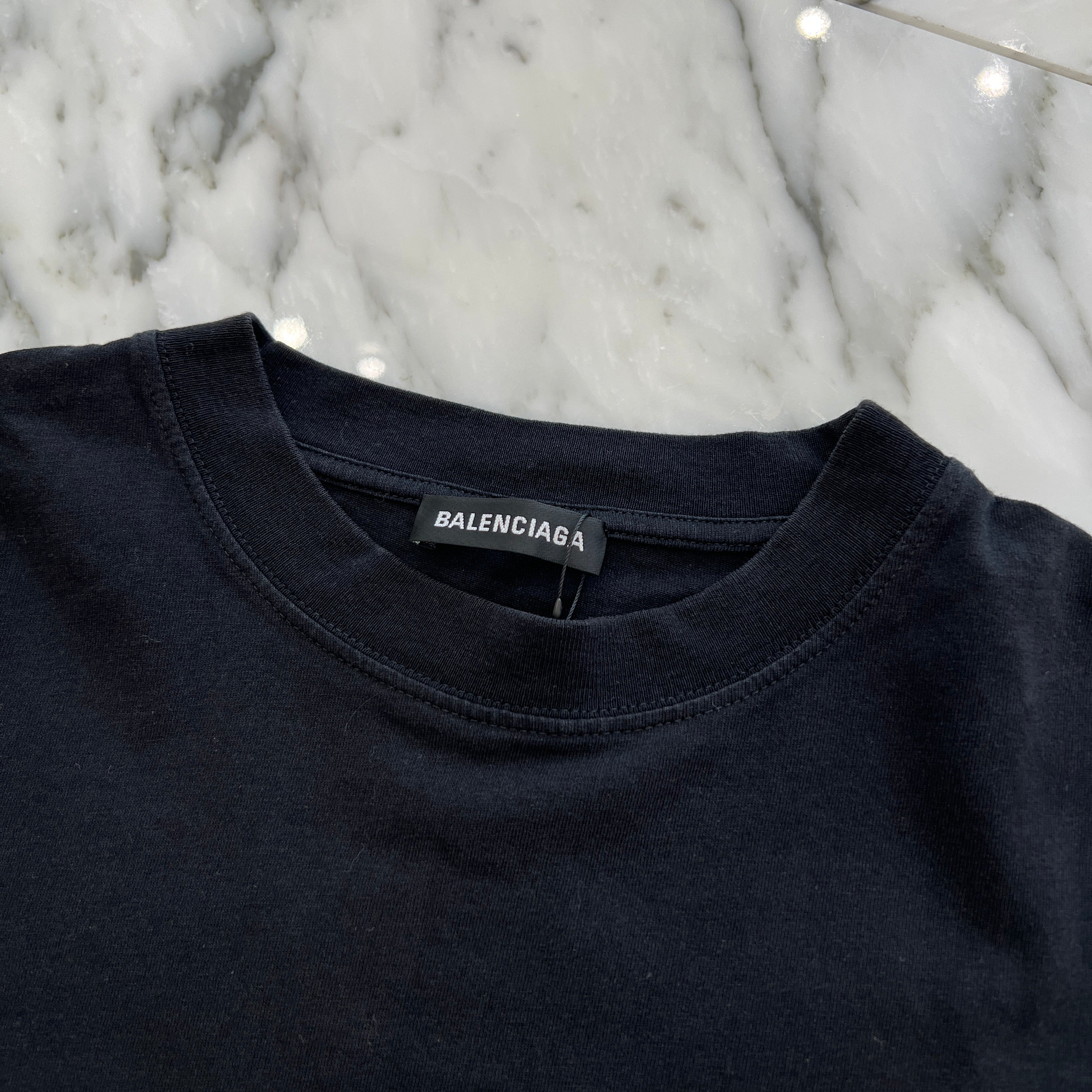 BALENCIAGA 2019SS  I Love Techno Cotton Tee 556133 TDV20 Size M バレンシアガ アイラブテクノ コットン Tシャツ サイズM