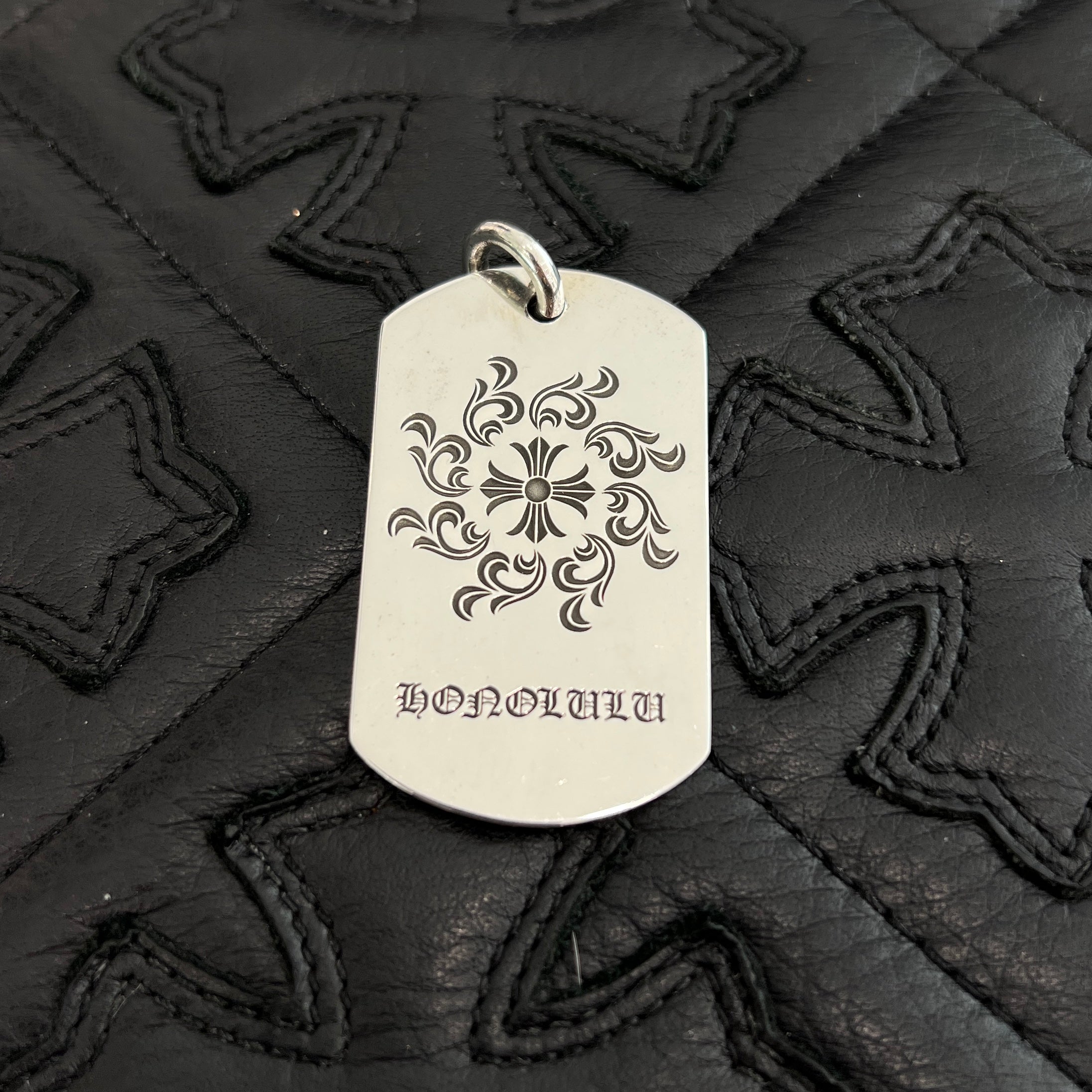 CHROME HEARTS Honolulu Limited CH Dog Tag Pendent クロムハーツ ホノルル限定 CH ドッグタグ