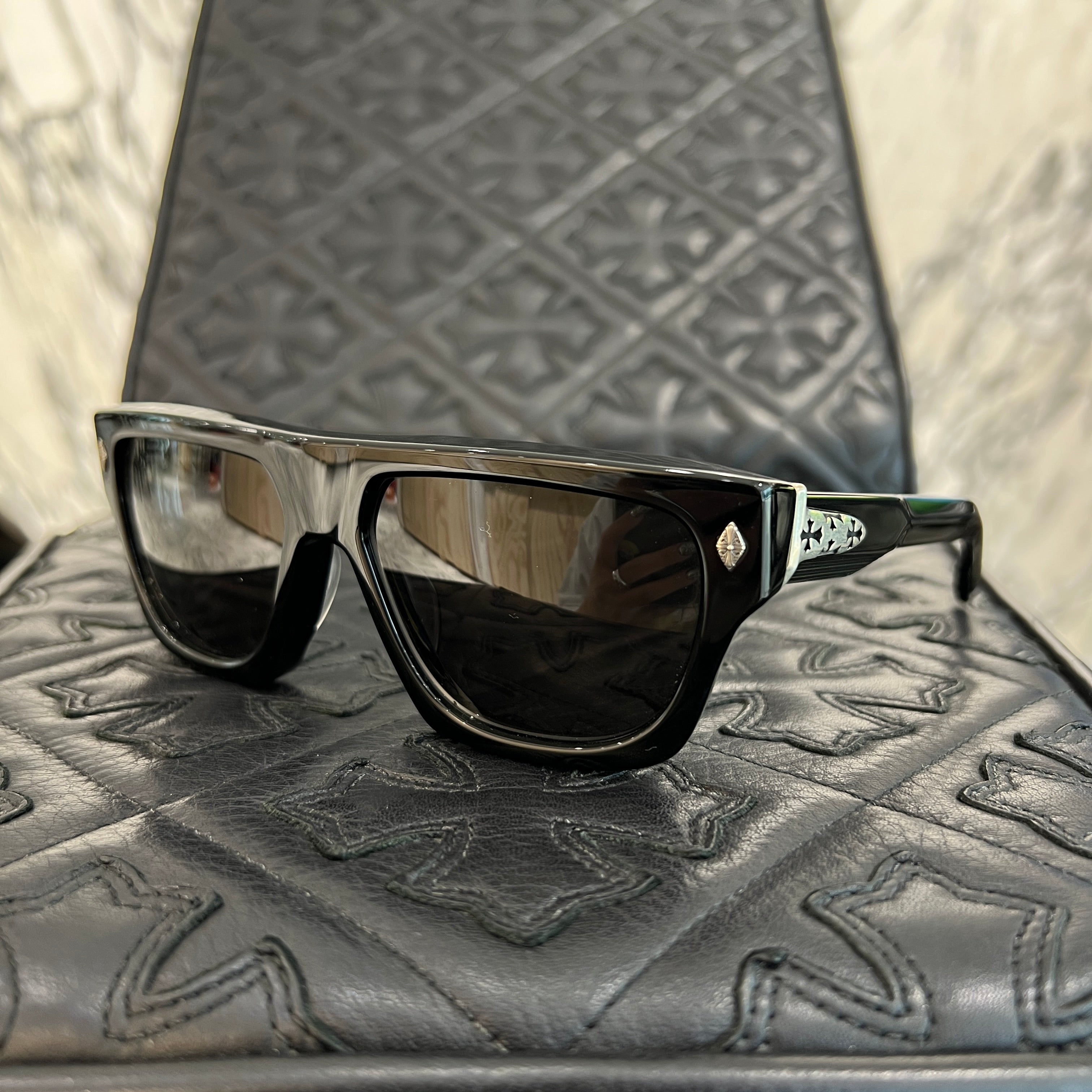 CHROME HEARTS DIG BIG サングラス クロムハーツ DIG BIG BK/GP ブラック&ゴールド メガネ