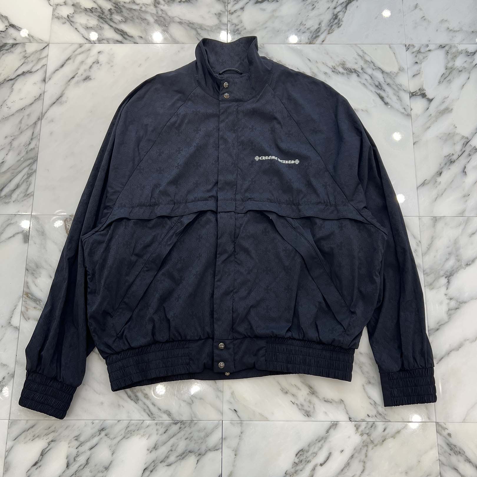 CHROME HEARTS Y NOT U Match Point Back USA Arch Logo Nylon Jacket