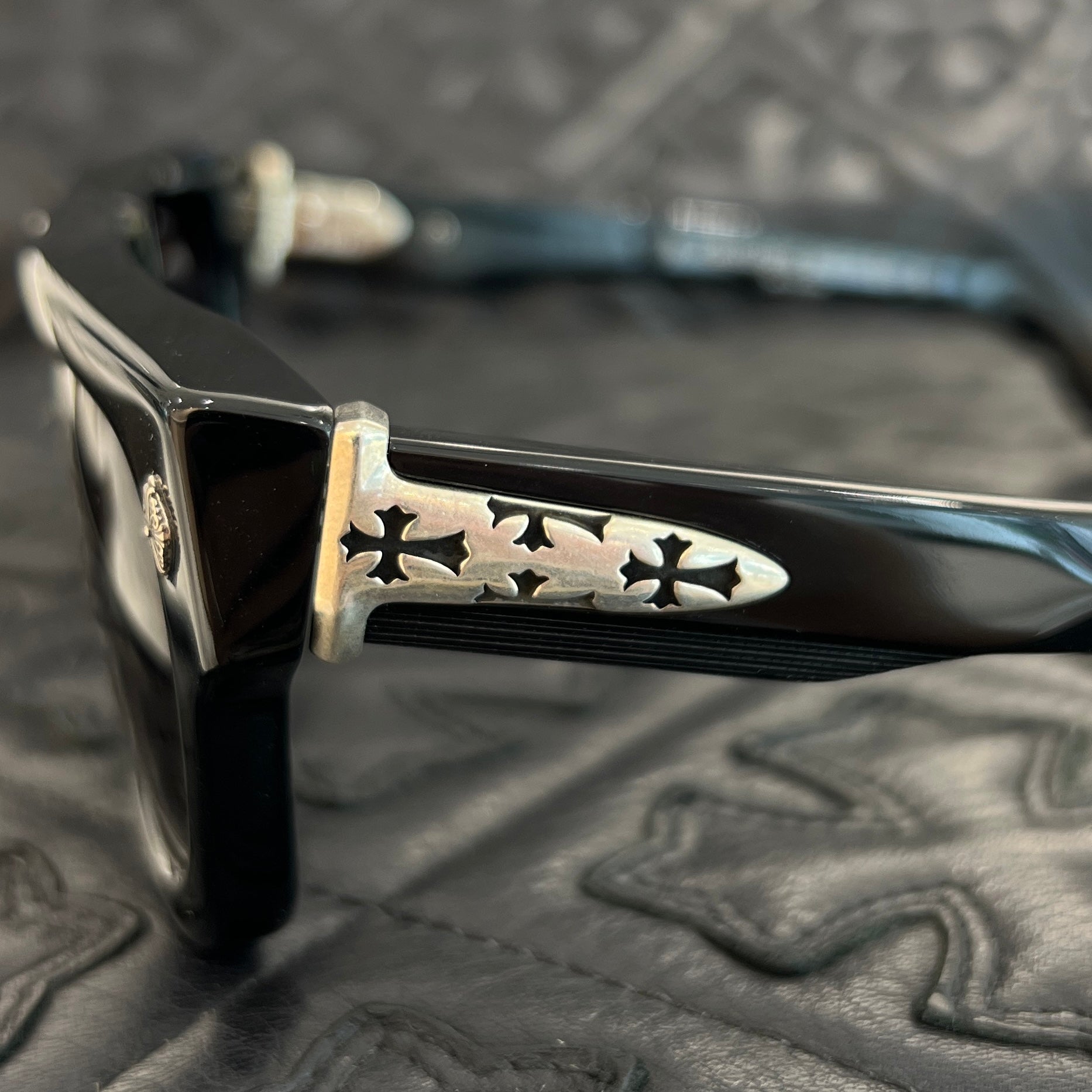 CHROME HEARTS DIG BIG サングラス Chrome Hearts DIG BIG BK/SS Black&Silver Glasses Frame - SRM