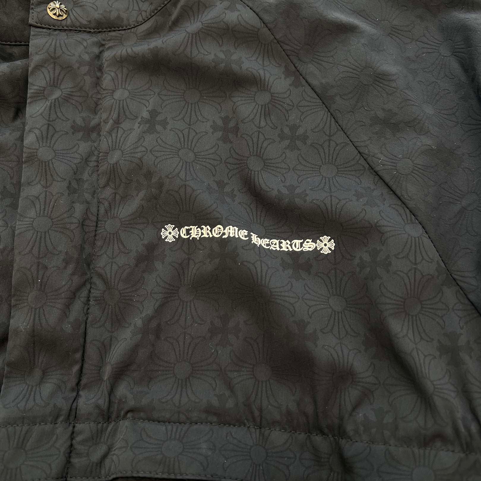 CHROME HEARTS Y NOT U Match Point Back USA Arch Logo Nylon Jacket Size L クロムハーツ ワイノット Uマッチポイント バックUSAアーチロゴ ナイロンジャケット サイズL