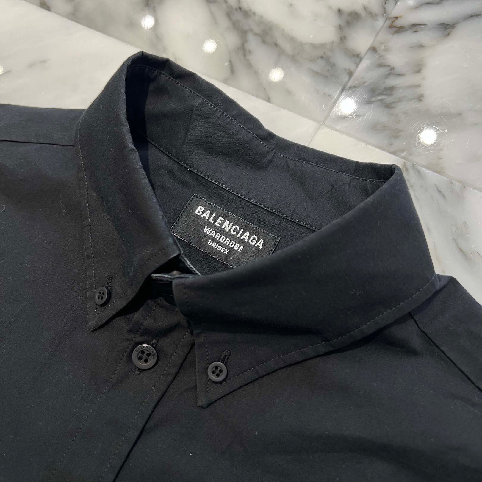 BALENCIAGA 2021SS Wardrobe Retail Therapy Shirt 675641 TYB18 Size 37 バレンシアガ ワードローブ リテールセラピー シャツ サイズ37