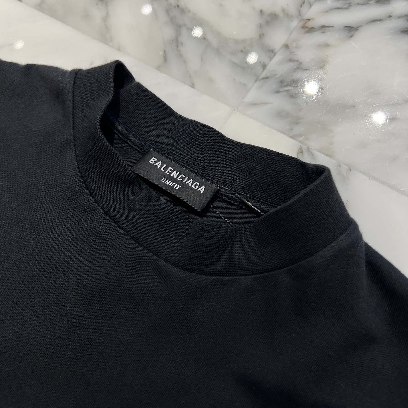 BALENCIAGA 2021SS Back Label Oversized Long Sleeve Tee 693949