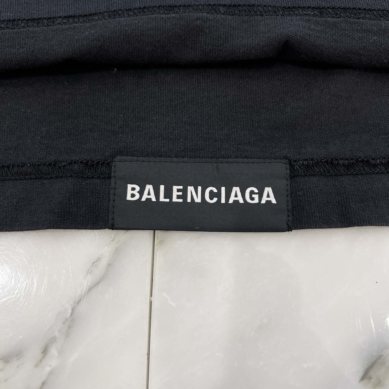 BALENCIAGA 2021SS Back Label Oversized Long Sleeve Tee 693949 TMVC1 Size L バレンシアガ バックラベル オーバーサイズ ロングスリーブTシャツ サイズL