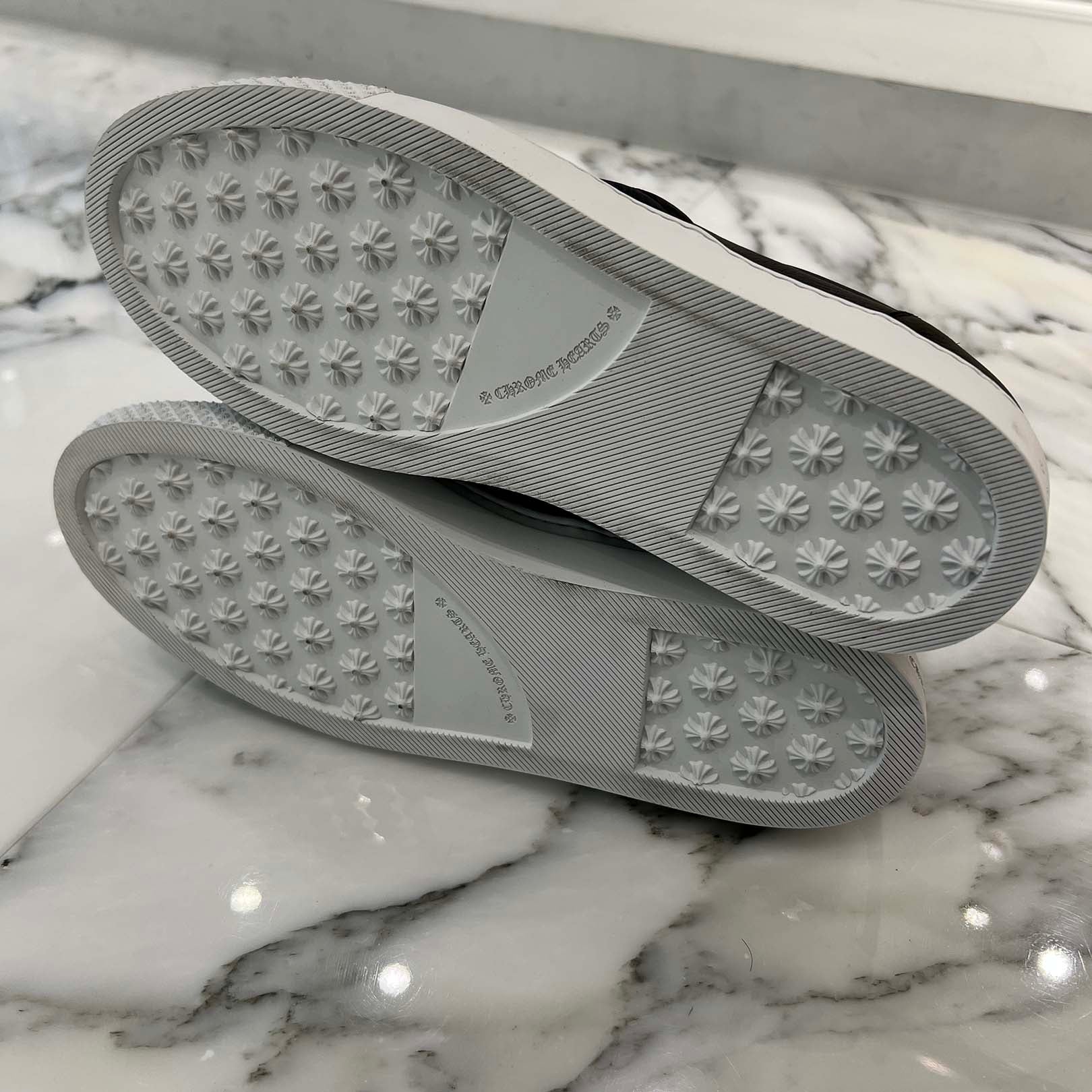 CHROME HEARTS CH Plus Leather Patch Dagger Slip On Size 42 (26.5cm-27cm) クロムハーツ CHプラス レザーパッチ ダガー スリッポン サイズ42 (26.5cm-27cm)