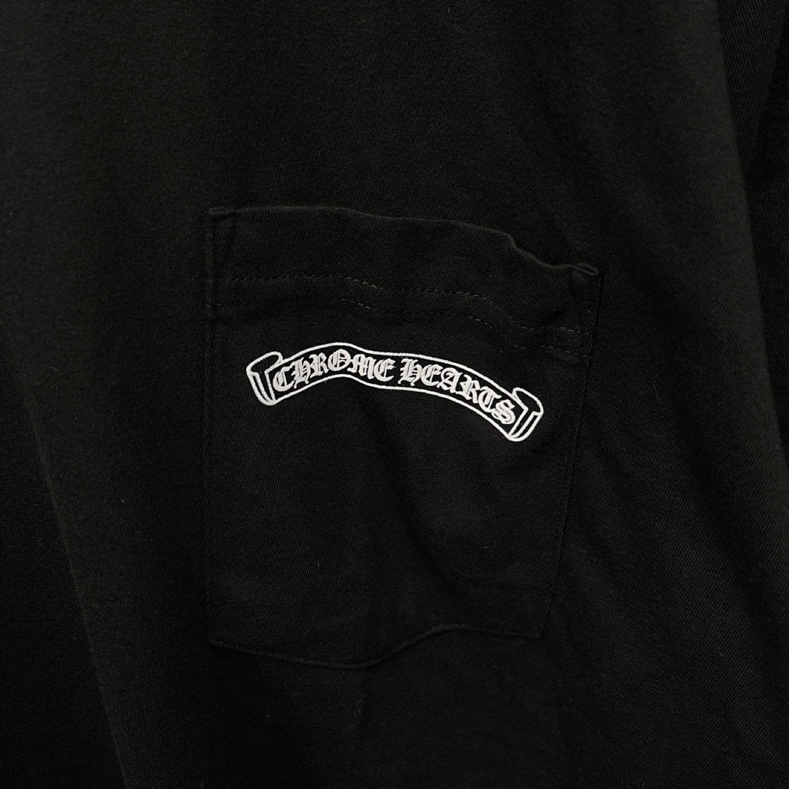 CHROME HEARTS Back CH Plus Arch Logo USA Tee Size L