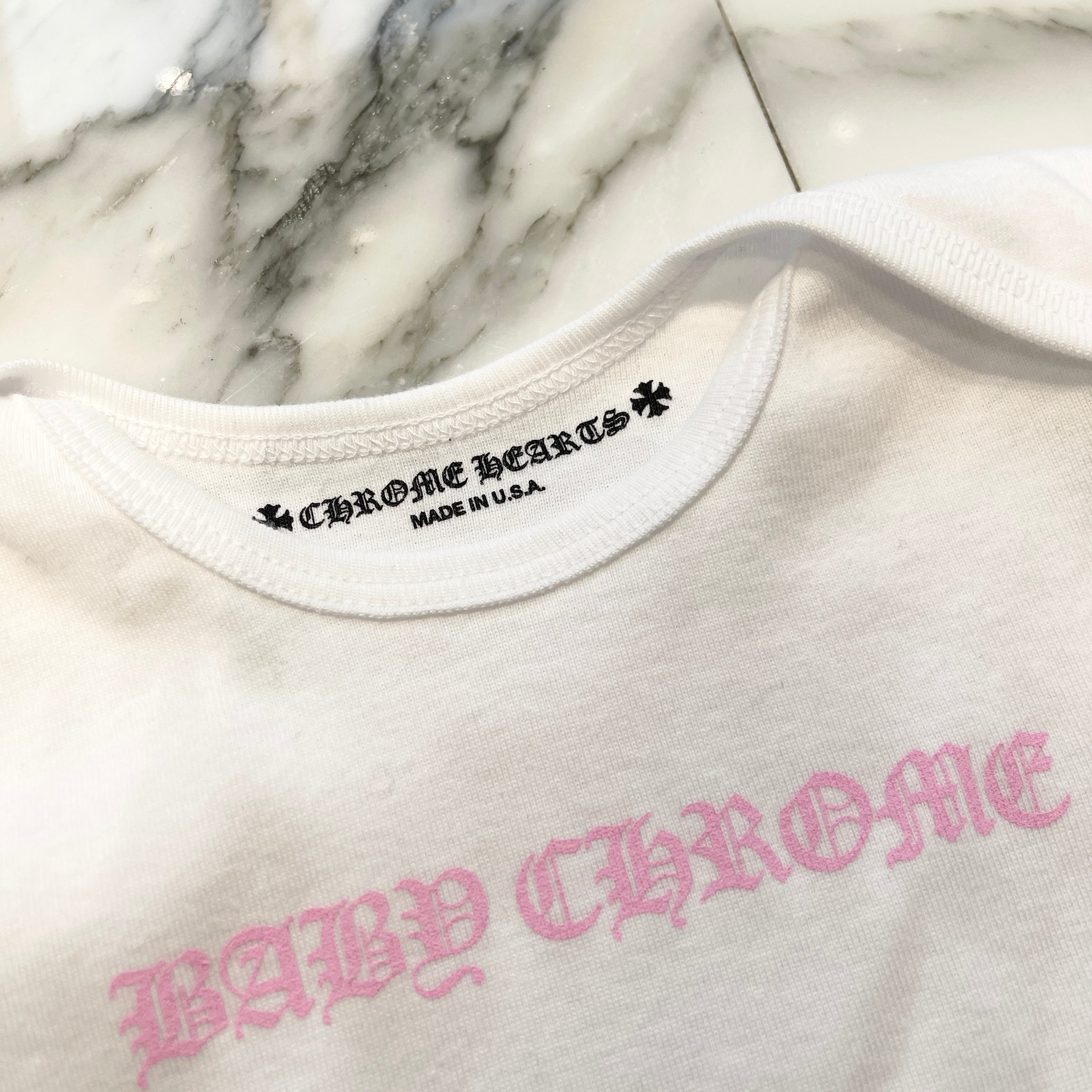 CHROME HEARTS Back Scroll Label Baby Long Sleeve Tee Size 12M（59/40）クロムハーツ バックスクロールラベル ベビー ロングスリーブTシャツ サイズ12マンス（59/40）