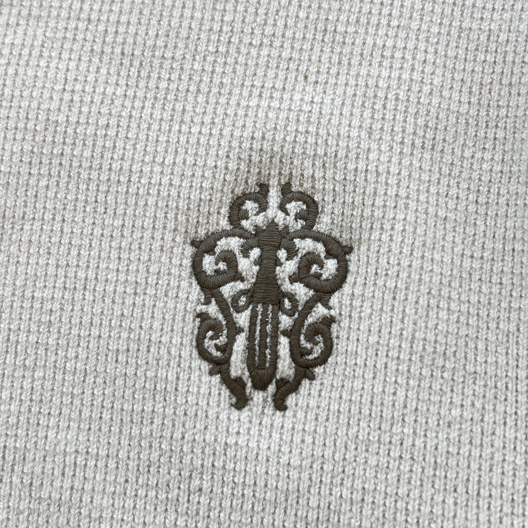 CHROME HEARTS YNOT Vine Dagger Embroidery Cashmere Knit Hoodie Size L クロムハーツ ワイノット ヴァインダガー ロゴ刺繍 カシミヤニットフーディー サイズL