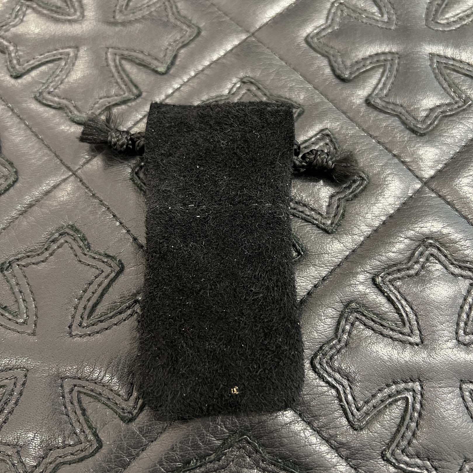 CHROME HEARTS 18K WG Tiny Cut Out Cross Dock Tag Pendant Charm Pave Diamond クロムハーツ 18K ホワイトゴールド タイニー カットアウトクロス ドッグタグ ペンダントチャーム パヴェダイヤモンド