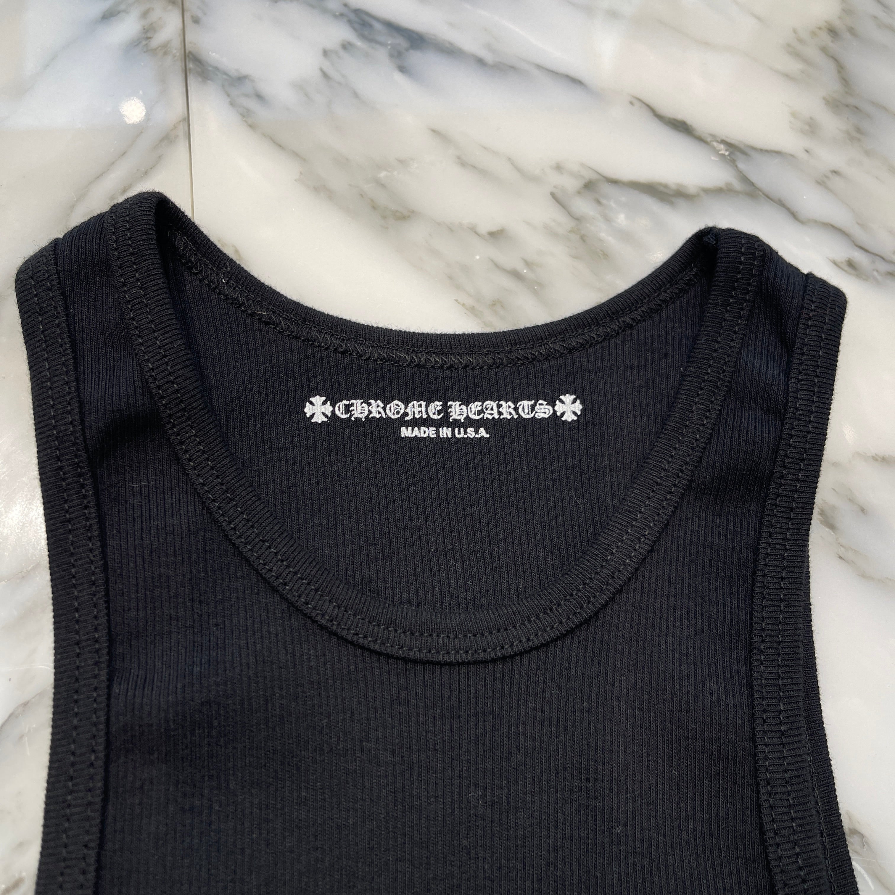 CHROME HEARTS Back Horseshoe Print Baby Tank Top Size 6Y クロムハ―ツ バックホースシュー プリント ベビー タンクトップ サイズ6Y