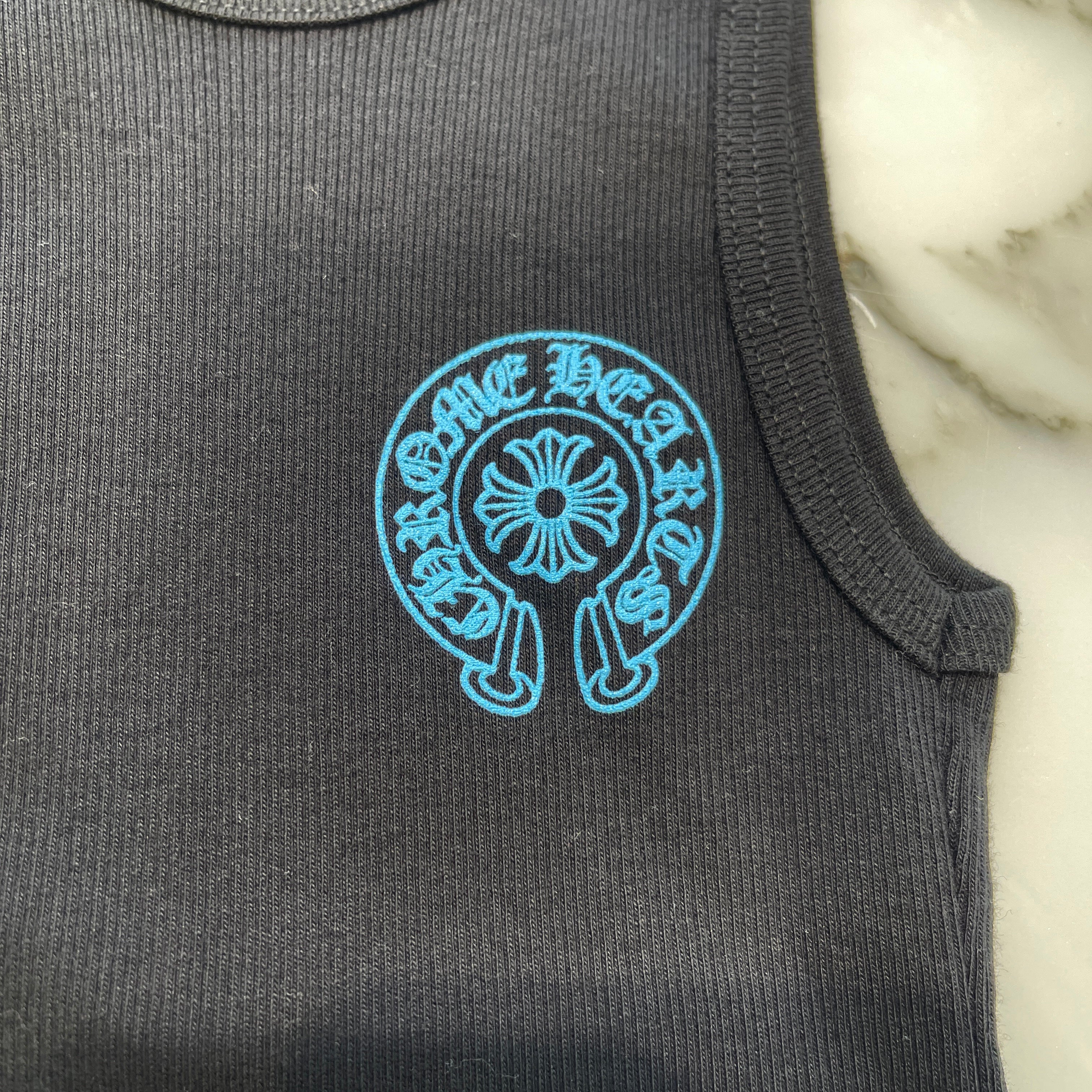 CHROME HEARTS Back Horseshoe Print Baby Tank Top Size 6Y クロムハ―ツ バックホースシュー プリント ベビー タンクトップ サイズ6Y