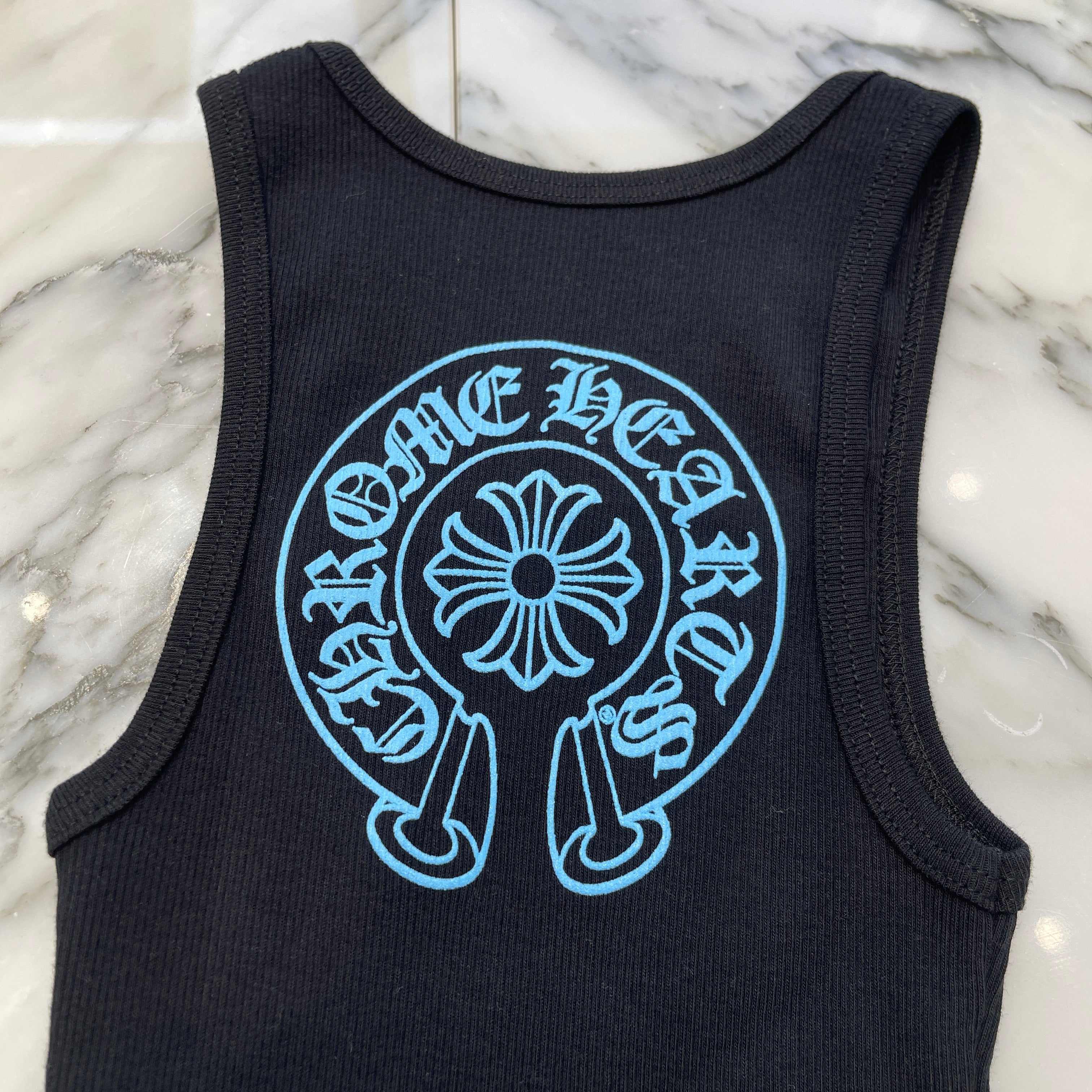 CHROME HEARTS Back Horseshoe Print Baby Tank Top Size 6Y クロムハ―ツ バックホースシュー プリント ベビー タンクトップ サイズ6Y