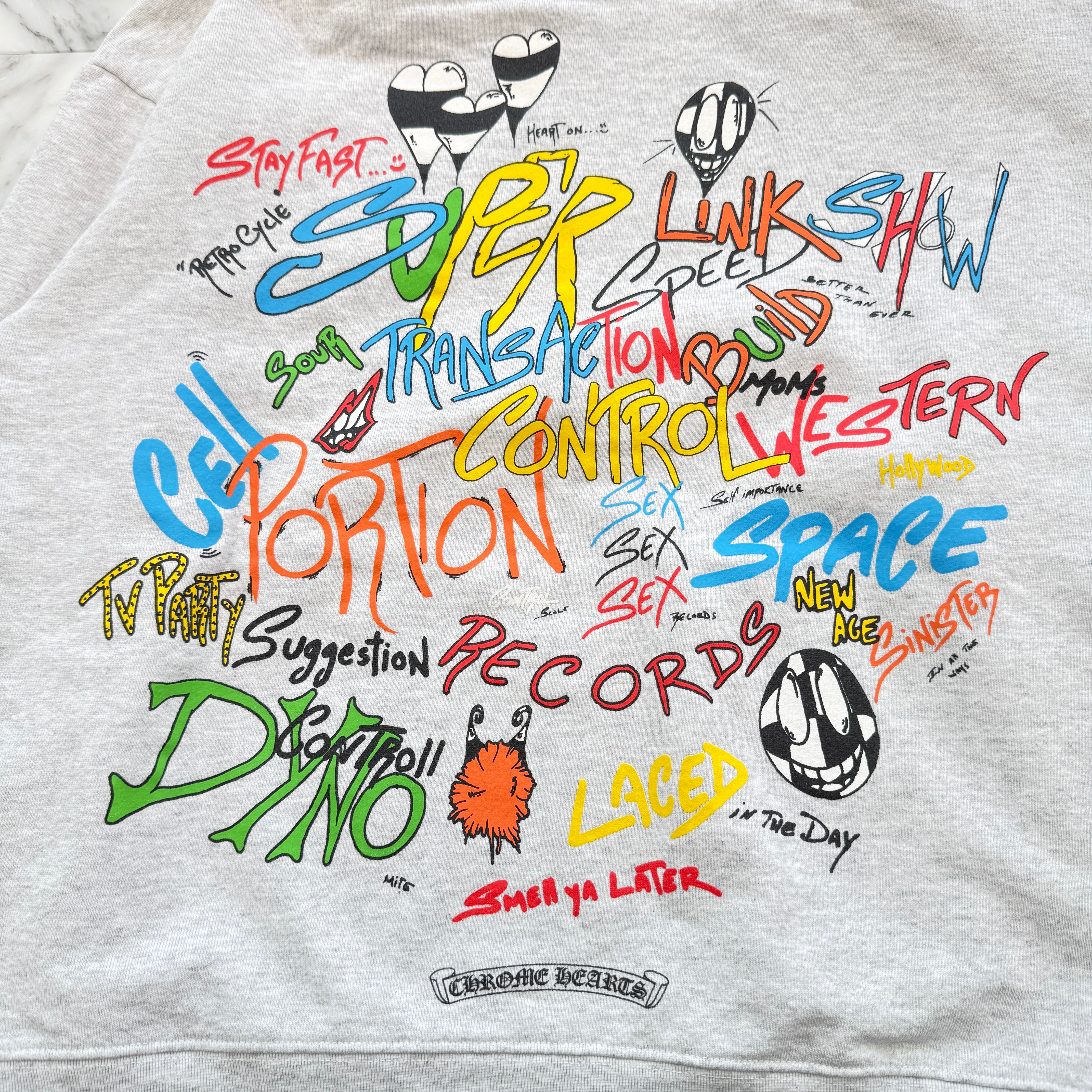 CHROME HEARTS × MATTY BOY 2021SS PPO STAY FAST Pullover Hoodie Size XL クロムハーツ × マッティボーイ PPO スティファスト プルオーバーフーディ サイズXL