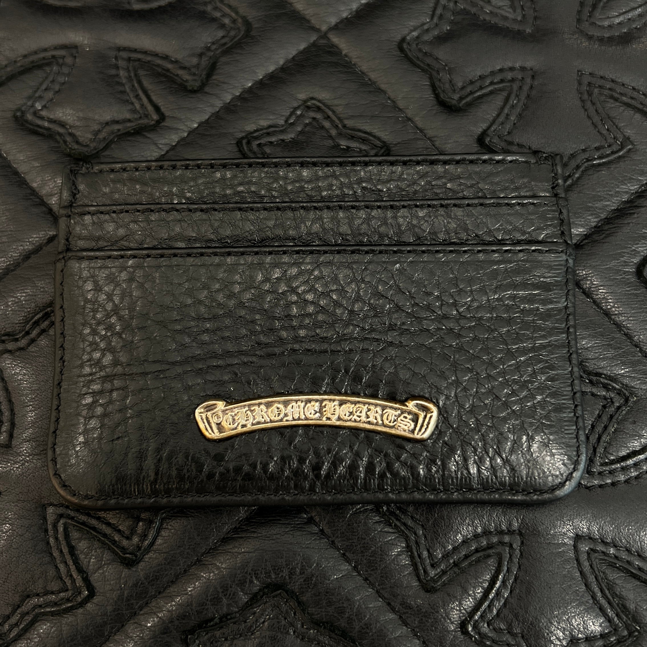 CHROME HEARTS Scroll Double Side Leather Card Case クロムハーツ スクロール ダブルサイド レザーカードケース