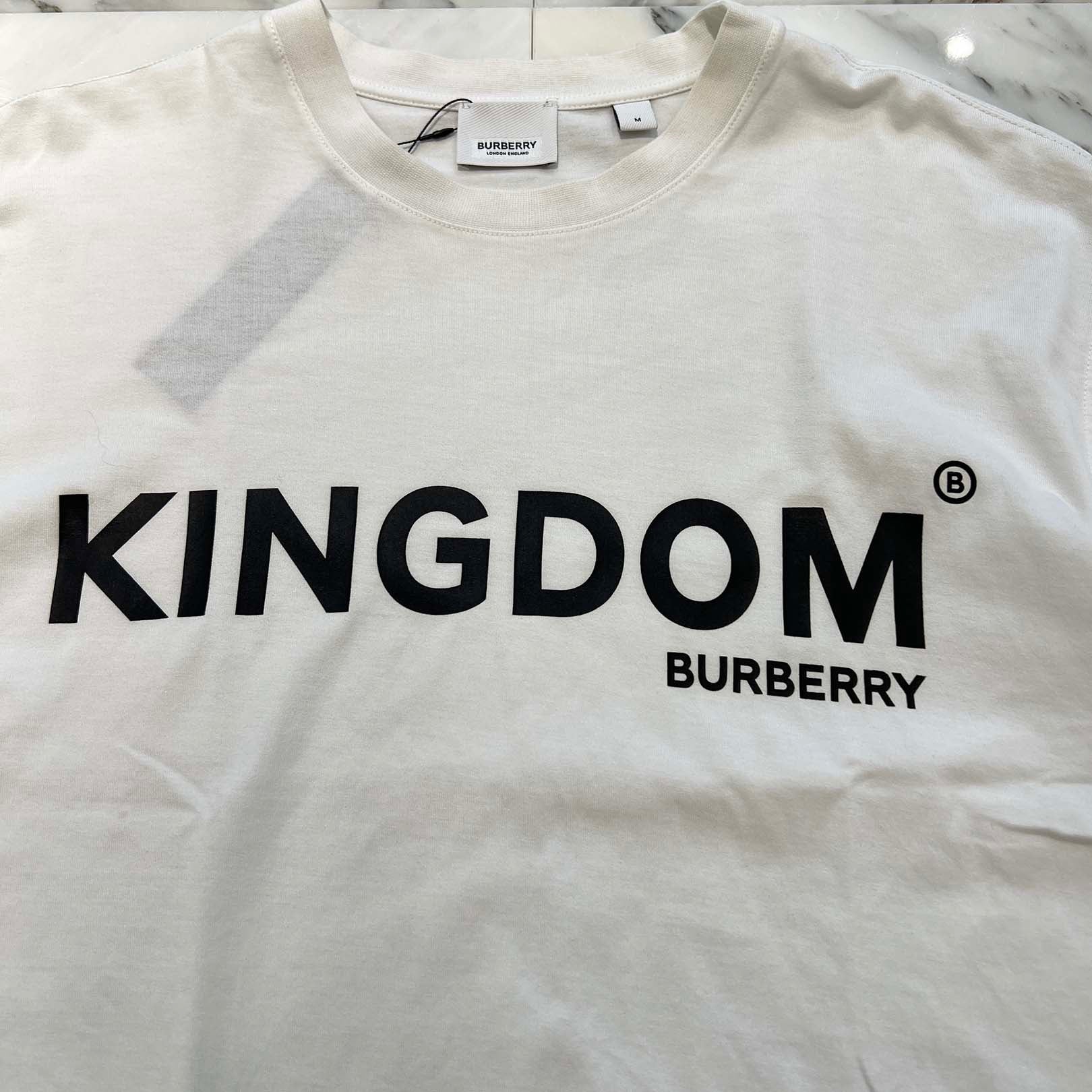 BURBERRY KINGDAM Logo Print Tee 8010438 Size M バーバリー キングダム ロゴプリント Tシャツ サイズM