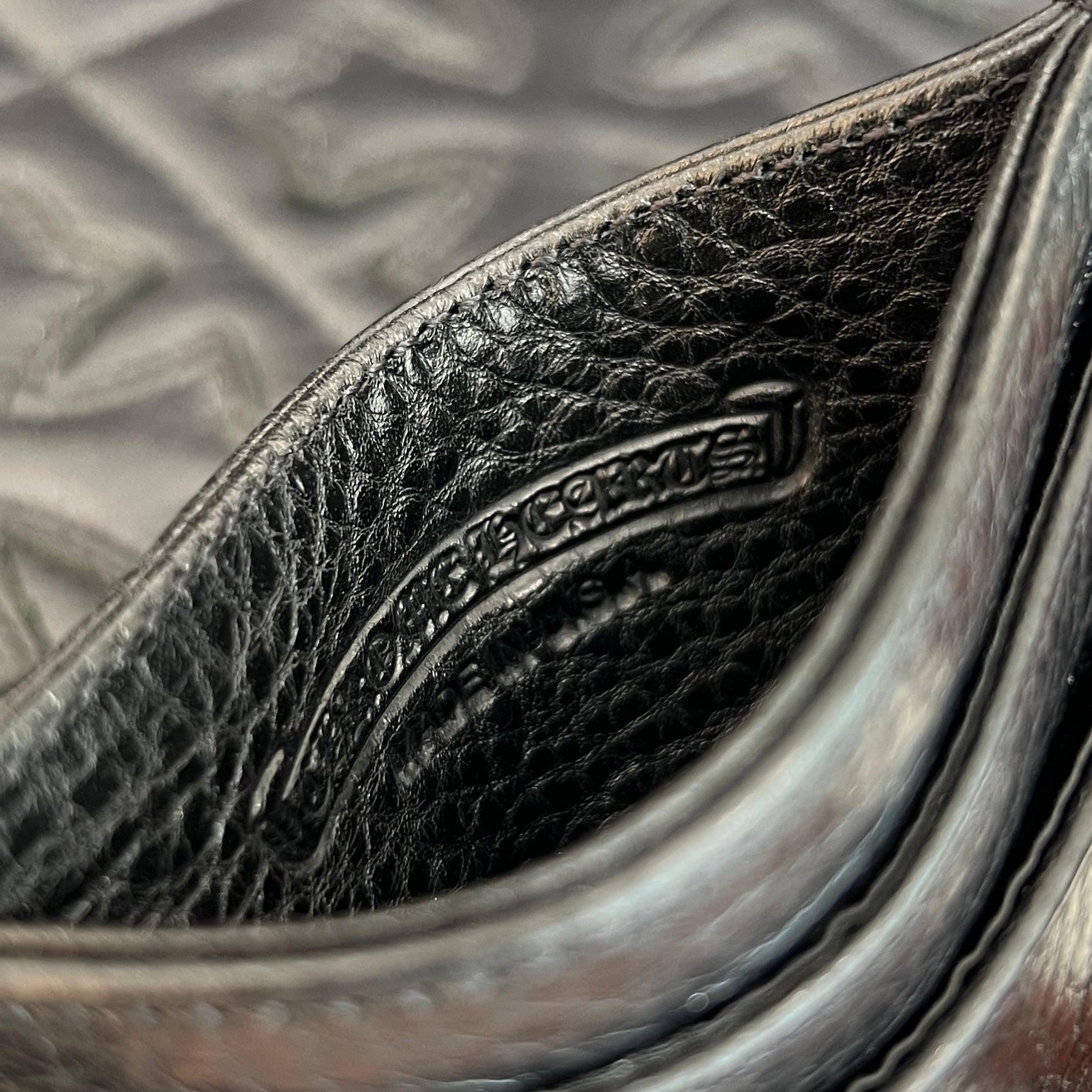 CHROME HEARTS Scroll Double Side Leather Card Case クロムハーツ スクロール ダブルサイド レザーカードケース