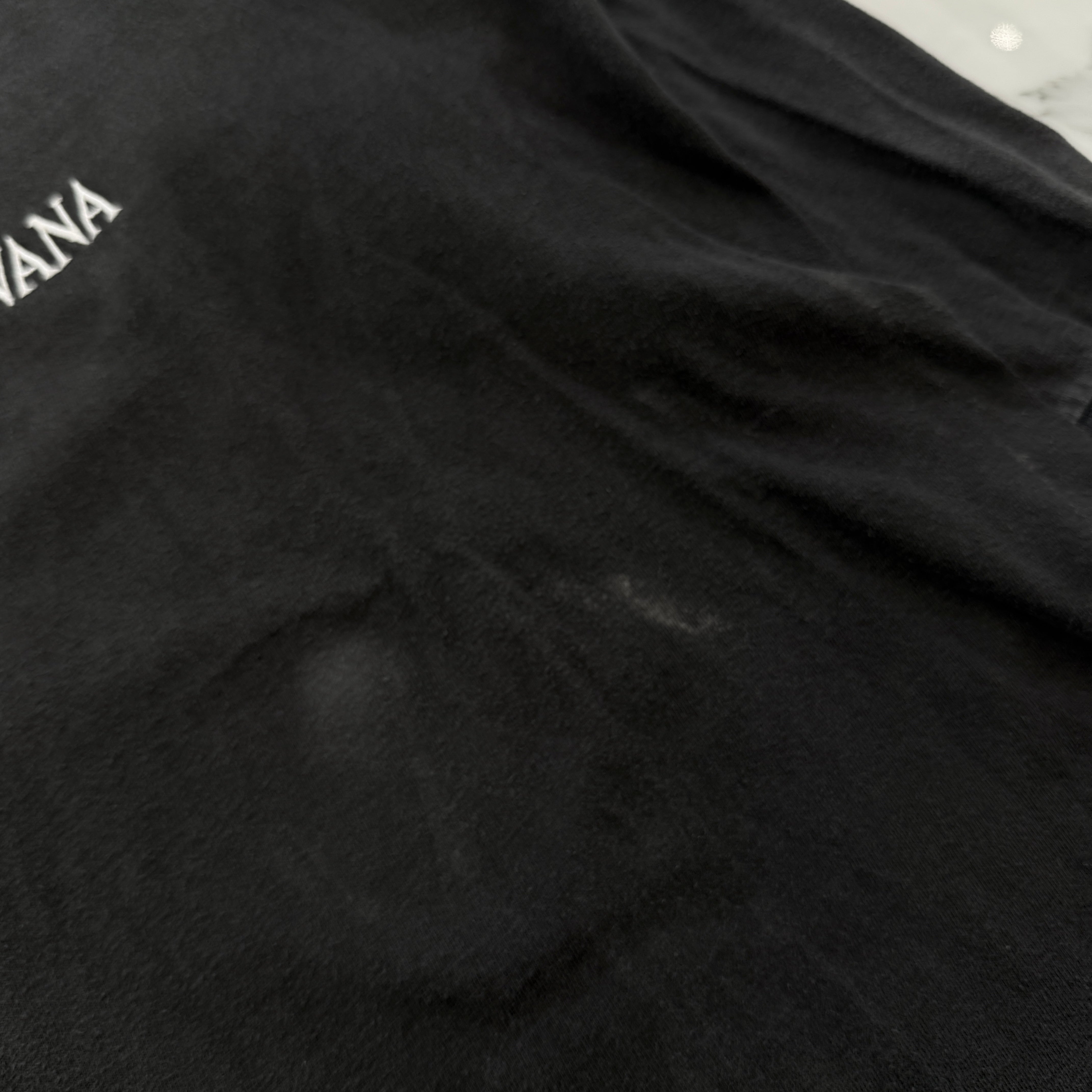 Vintage 90s Nirvana Kurt Cobain "One Dollar Euro" L/S Tee Size XL 90's ニルヴァーナ カートコバーン "ドル札ユーロ" ロングスリーブ Tシャツ サイズXL