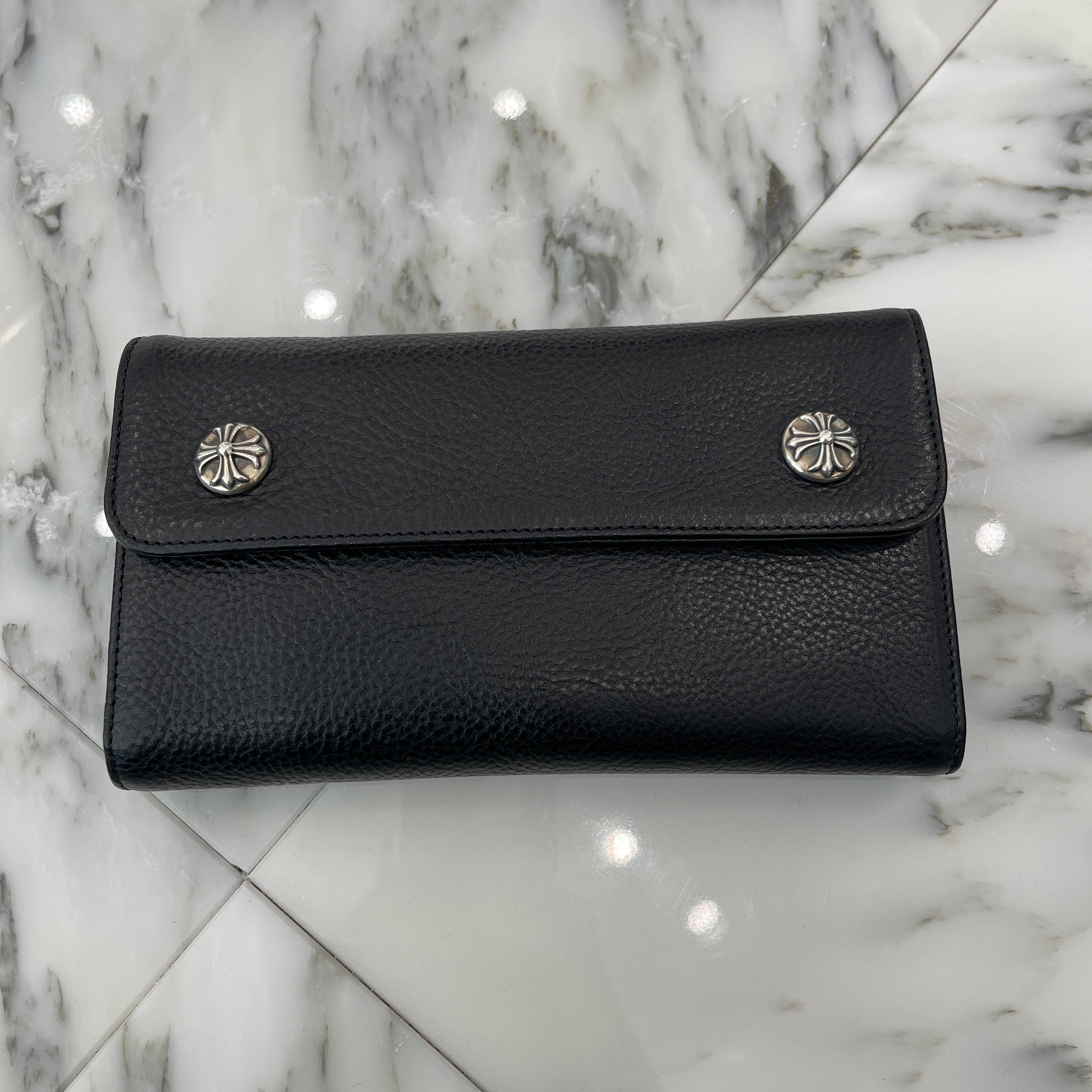 CHROME HEARTS Wave Cross Ball Wallet クロムハーツ ウェーブクロスボール ウォレット