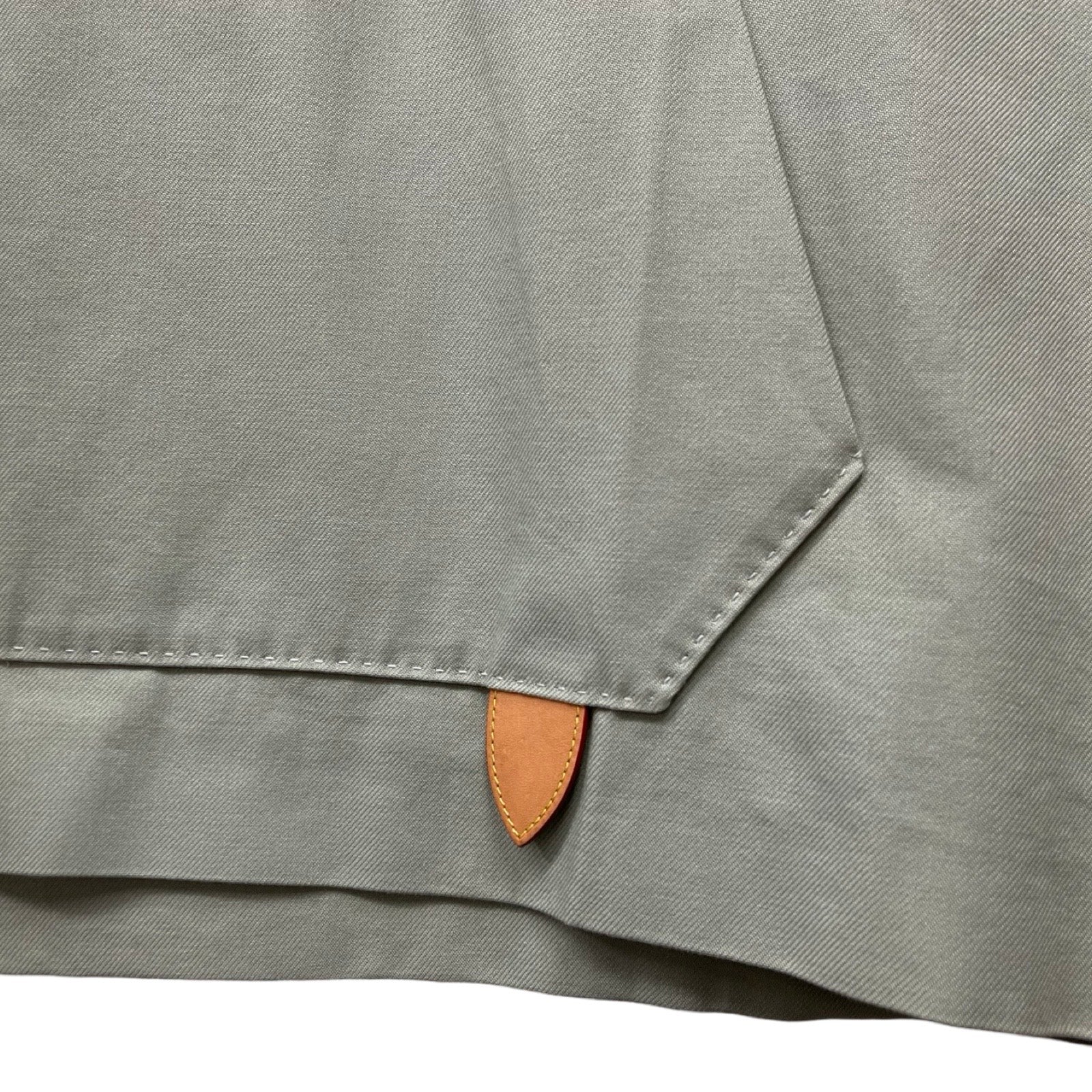 LOUIS VUITTON 2019AW Cotton Leather Tag Hoodie Size XXL