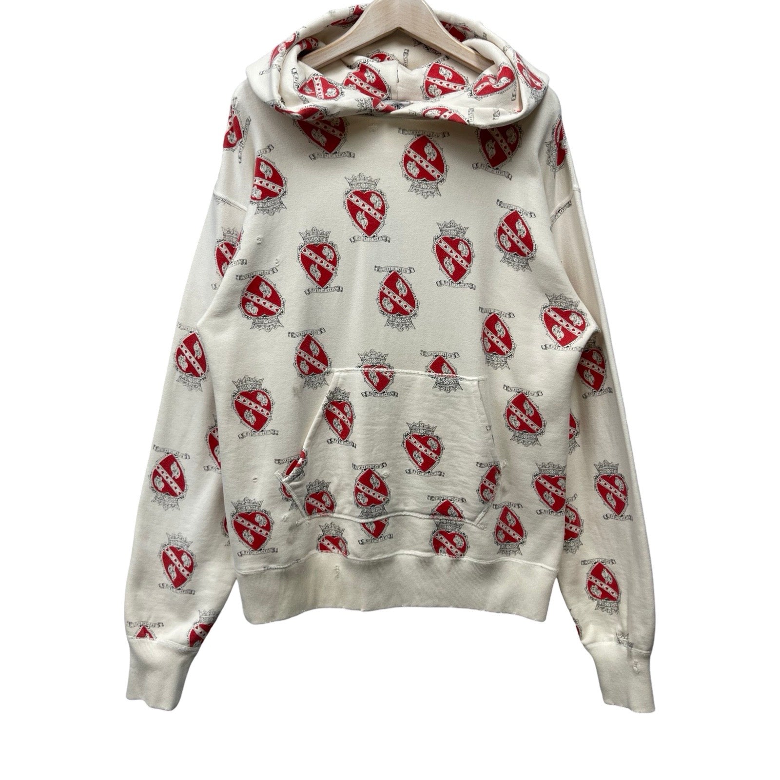 SAINT Mxxxxxx 2021SS Heart Print Hoodie SM-S21-0000-028 Size M