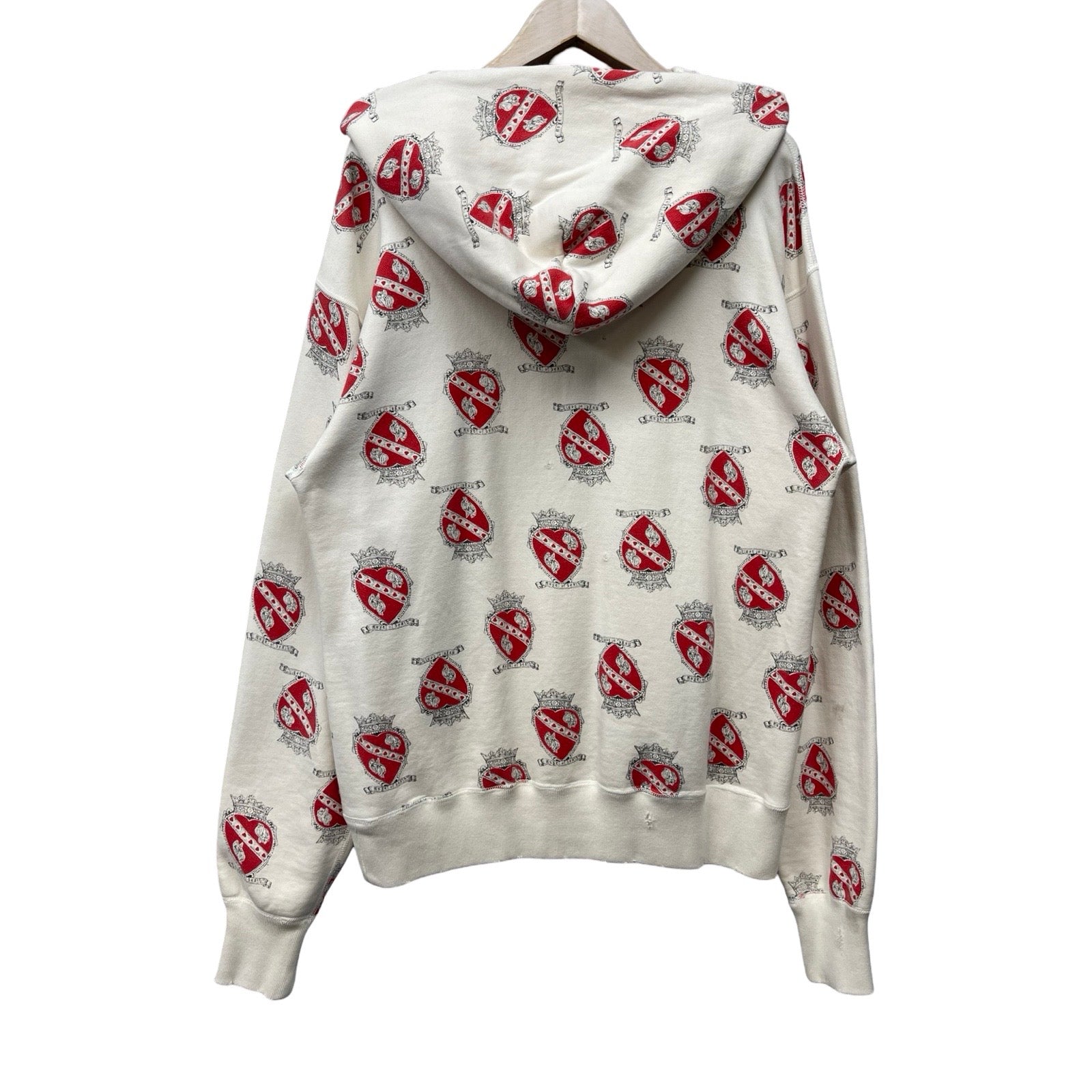 SAINT Mxxxxxx 2021SS Heart Print Hoodie SM-S21-0000-028 Size M