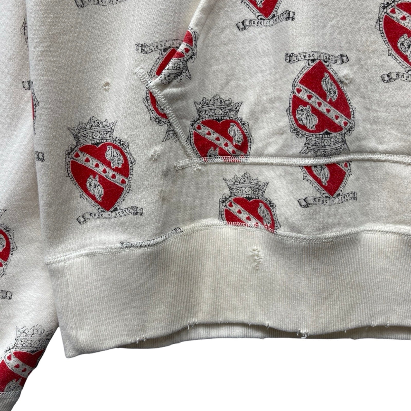 SAINT Mxxxxxx 2021SS Heart Print Hoodie SM-S21-0000-028 Size M