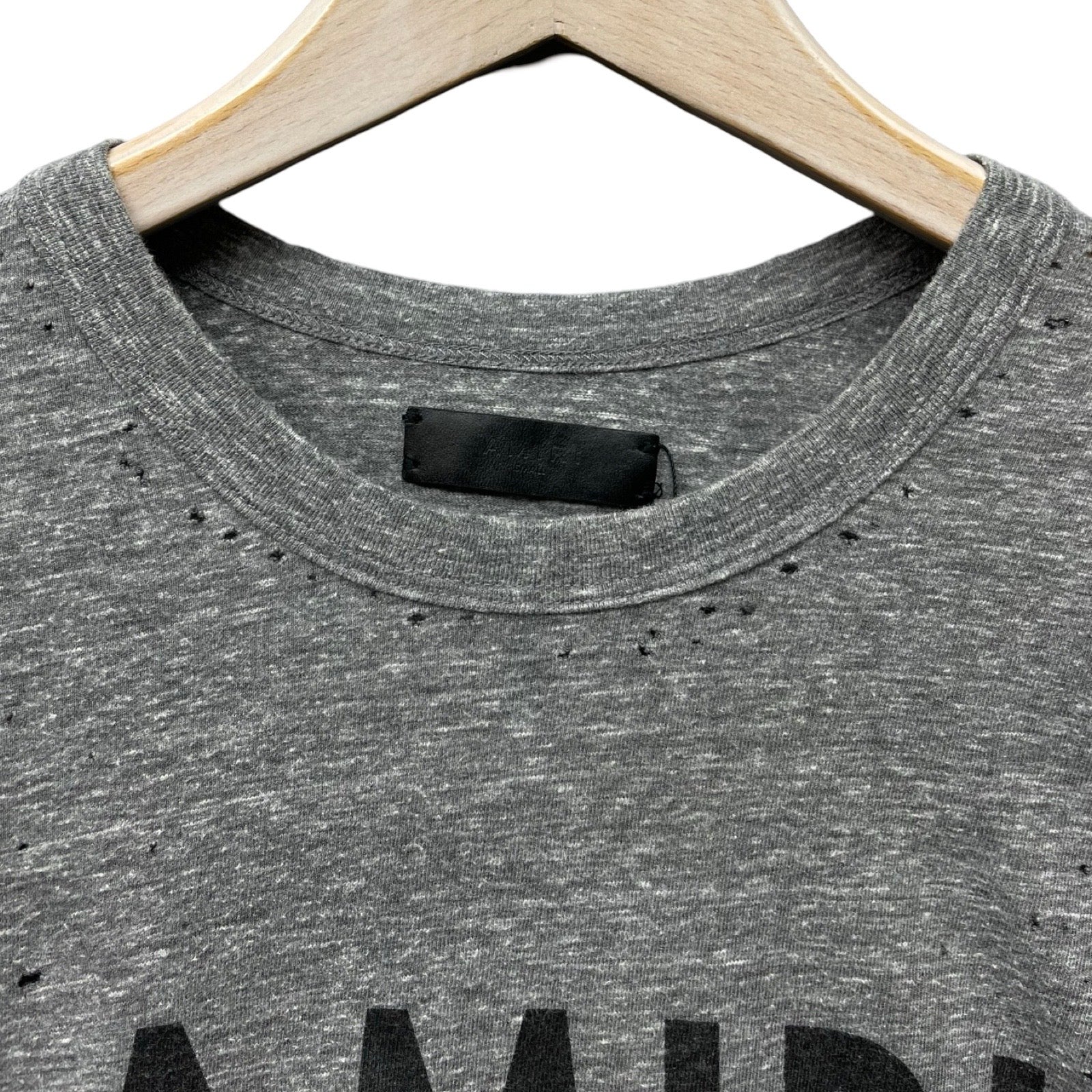 AMIRI 2018AW Logo Print Short Sleeve Tee Size S