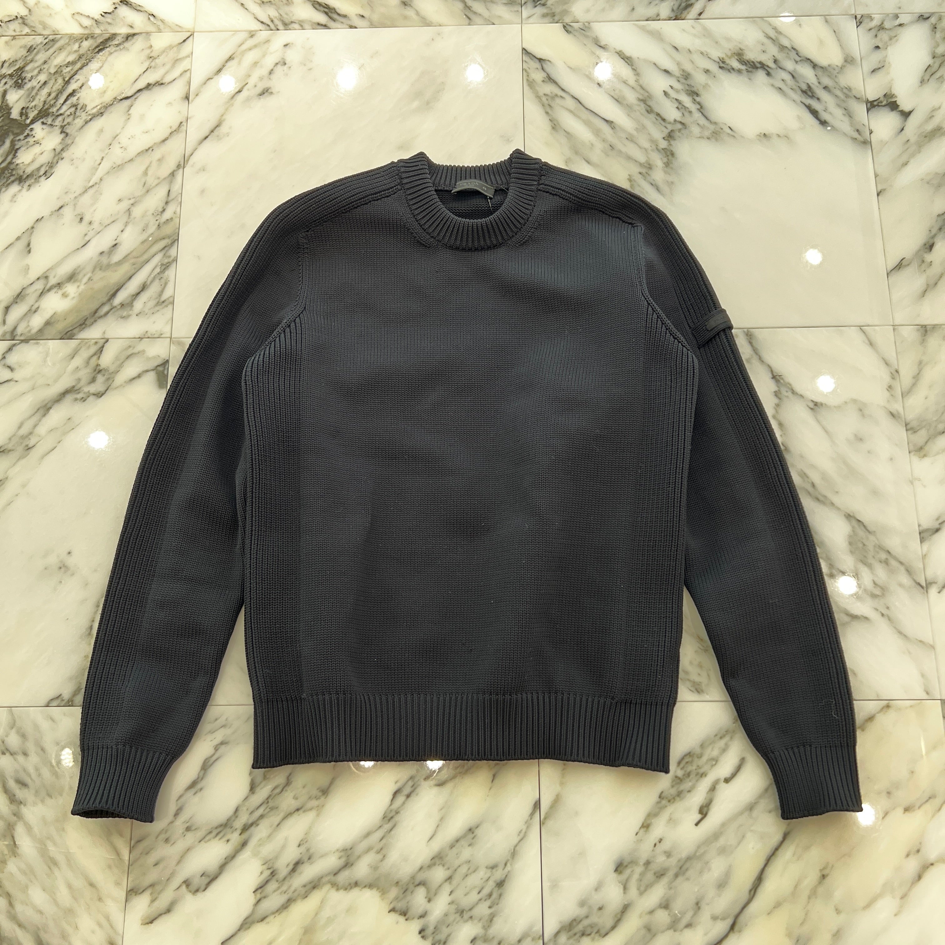 PRADA 2016AW Crew Neck Knit Sweater SMM888 S171 1M11 Size 48 プラダ クルーネックニットセーター サイズ48
