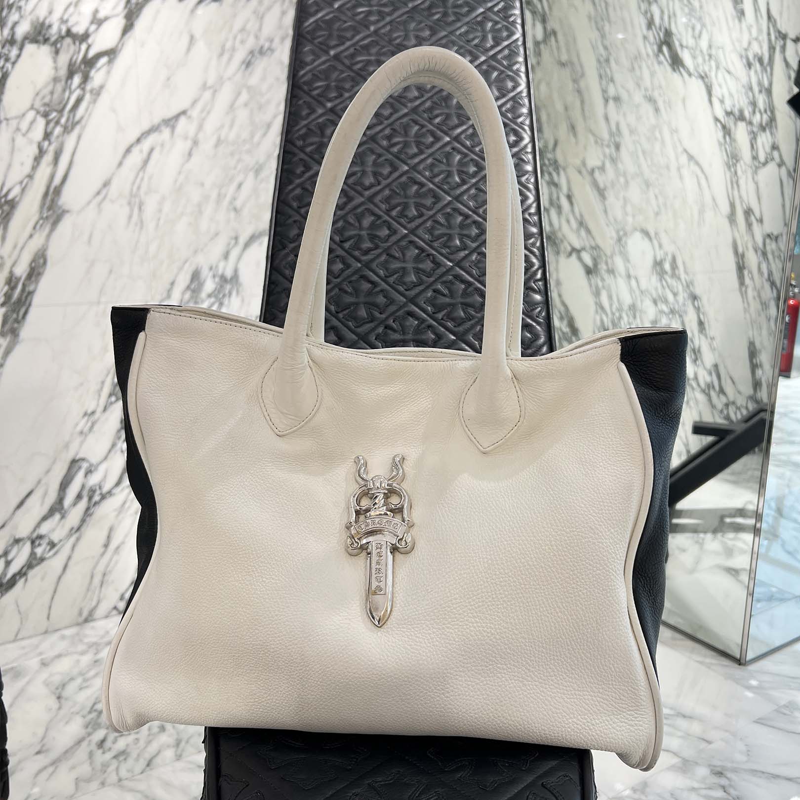CHROME HEARTS LADY LYNN Extra Large Dagger Leather Tote Bag クロムハーツ レディーリン エクストララージダガー レザートートバッグ