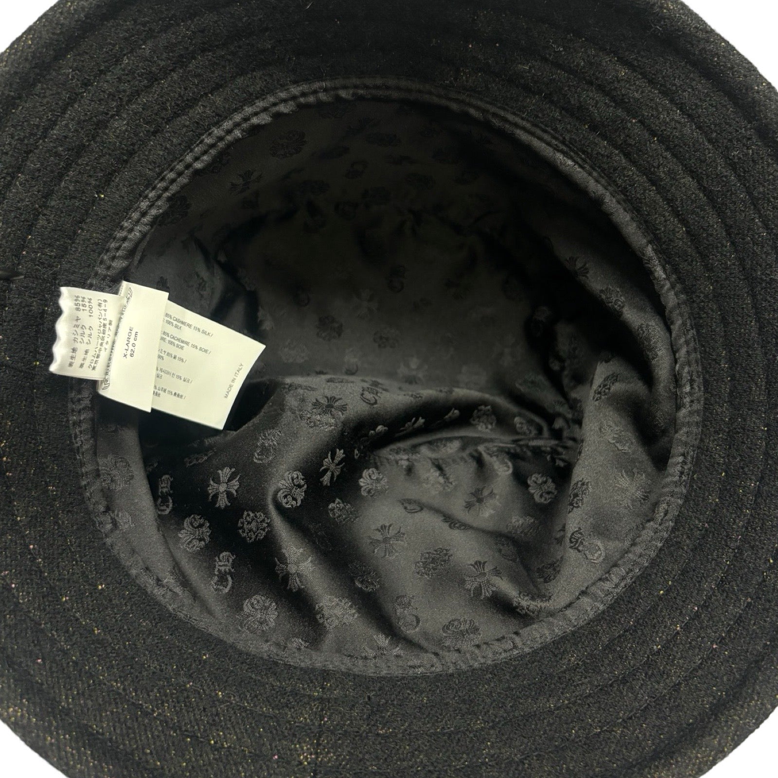 CHROME HEARTS×MATTY BOY Sex Records Cashmere Bucket Hat Size XL