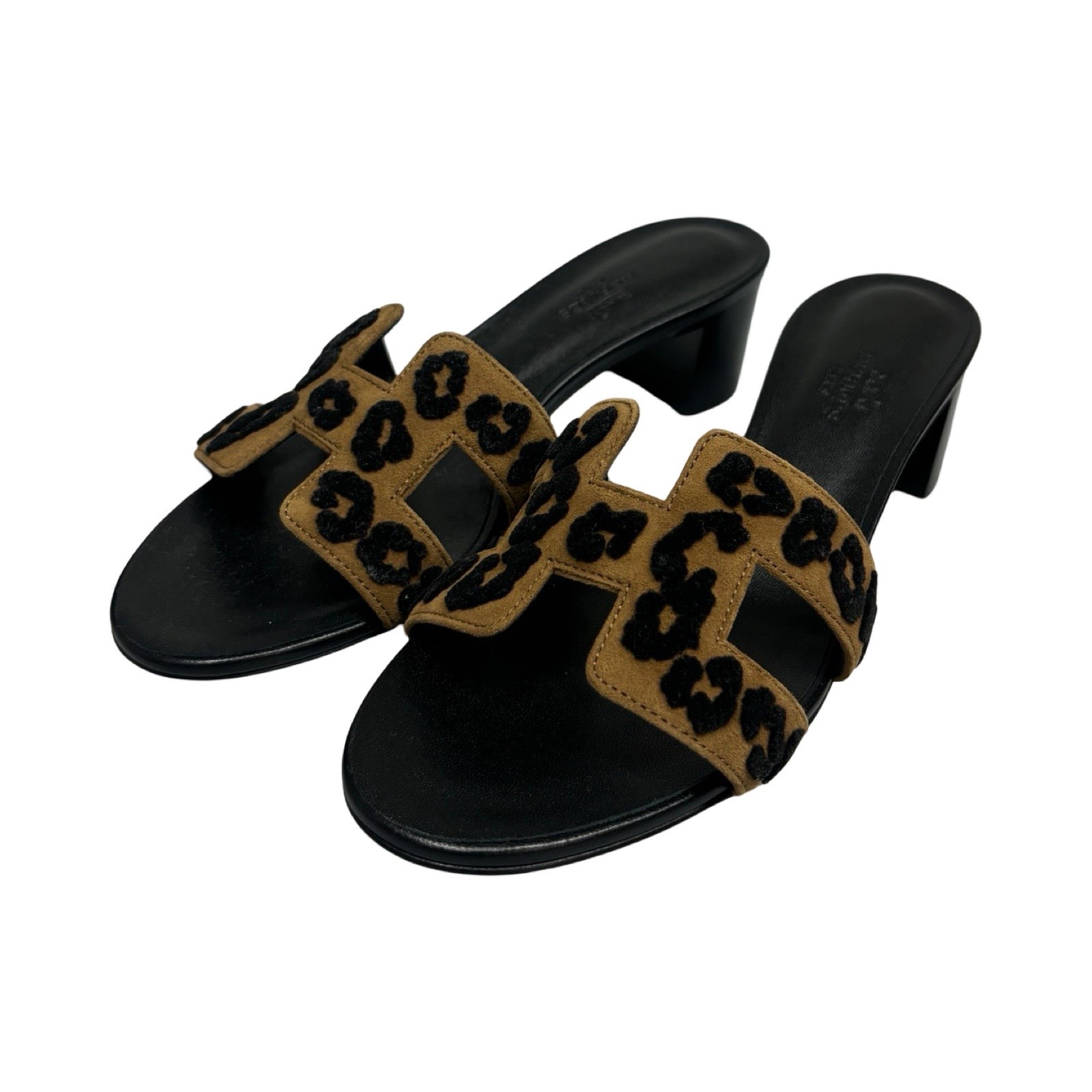 HERMES 2024AW Sandals "Oasis" Chèvre Verois Tufte H242164Z E5340 Size 37