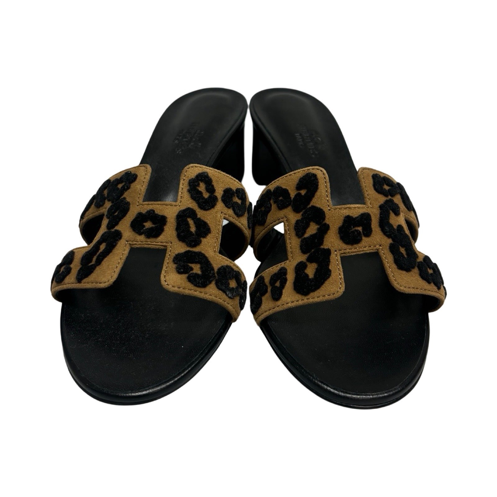 HERMES 2024AW Sandals "Oasis" Chèvre Verois Tufte H242164Z E5340 Size 37