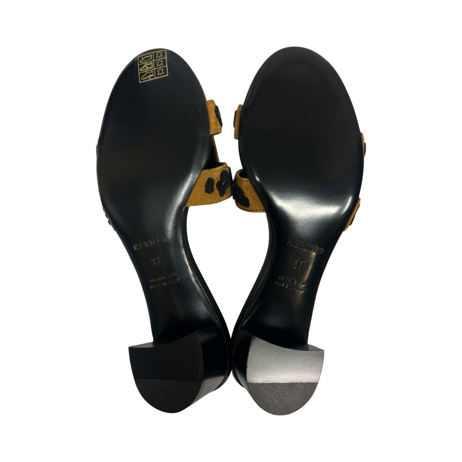 HERMES 2024AW Sandals "Oasis" Chèvre Verois Tufte H242164Z E5340 Size 37
