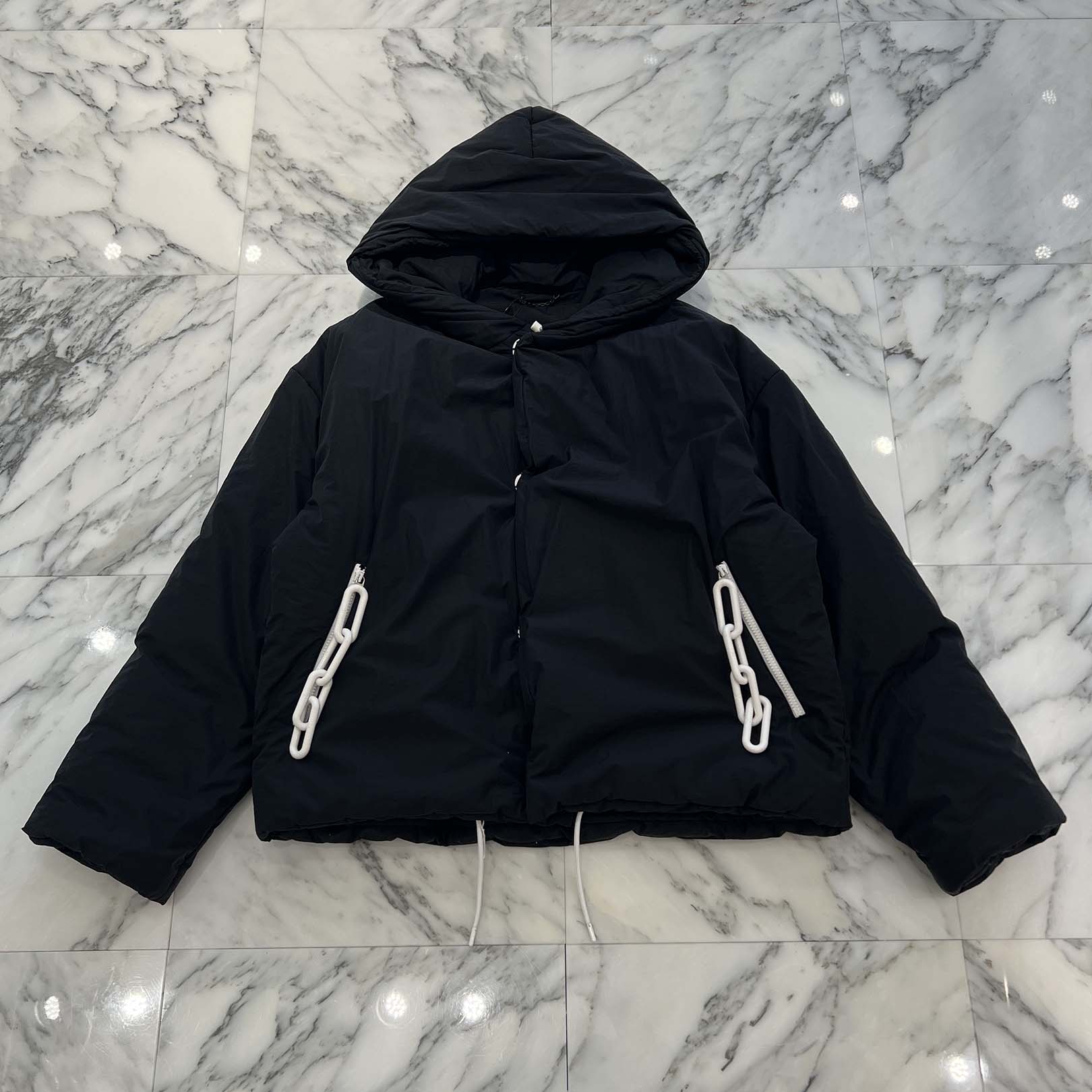 LOUIS VUITTON 2019AW Snap Button Padded Anorak Down Jacket HHB01ENIS Size 46 ルイヴィトン スナップボタン パデッド アノラック ダウンジャケット サイズ46