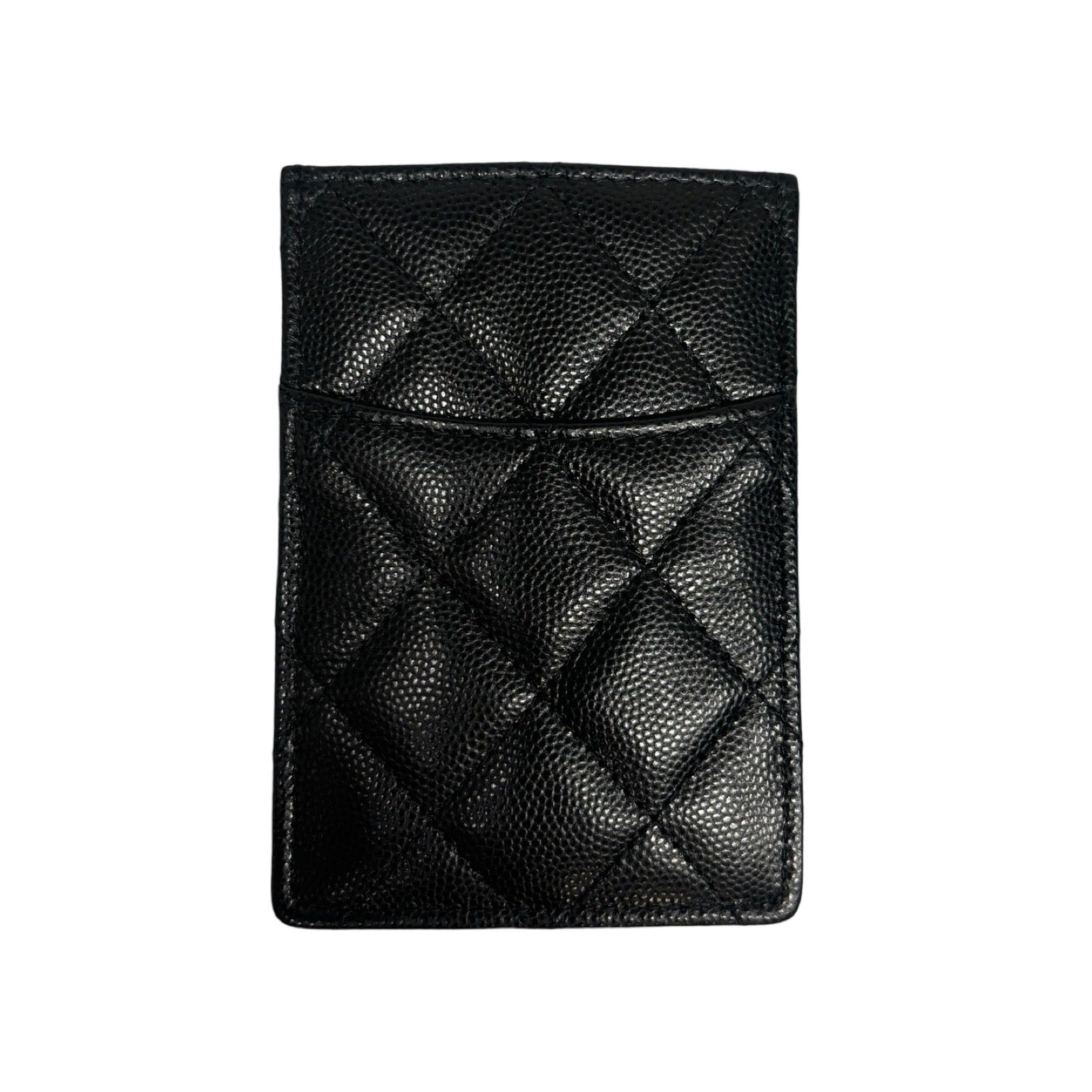 CHANEL Classic Coco Mark Caviar Skin Card Holder AP3404 B12928 NO206