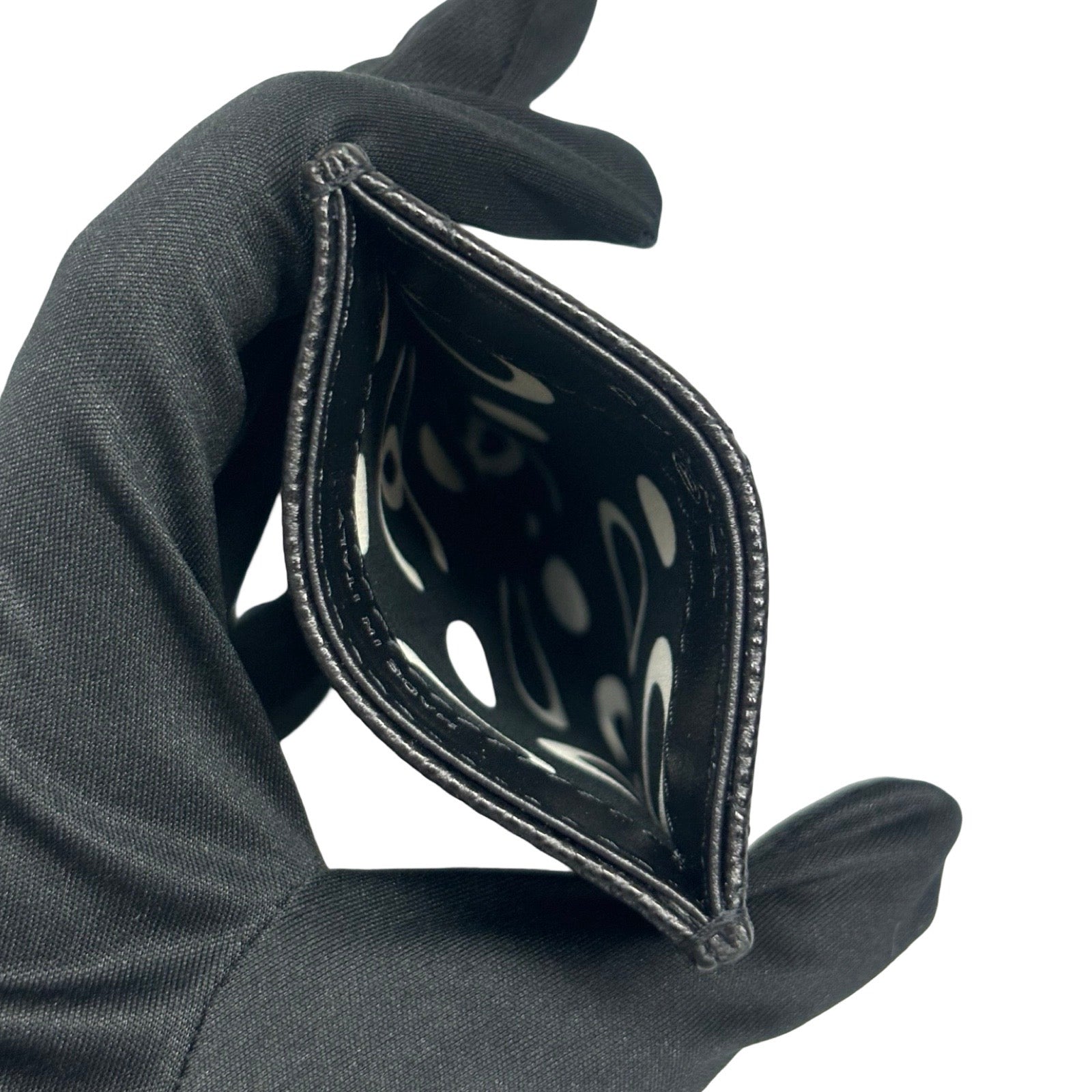 CHANEL Classic Coco Mark Caviar Skin Card Holder AP3404 B12928 NO206