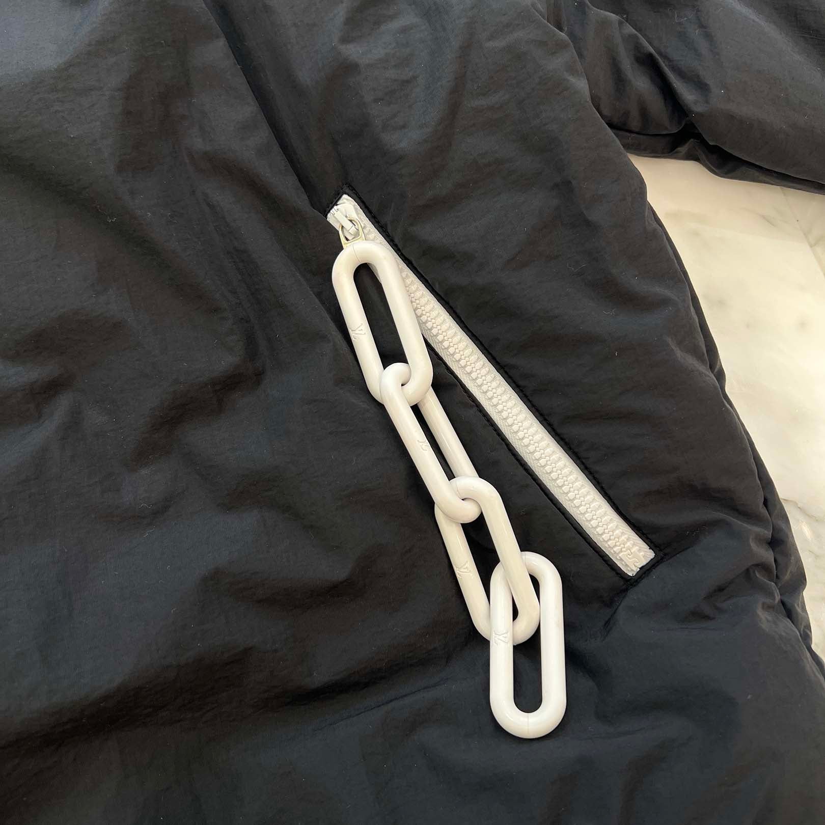 LOUIS VUITTON 2019AW Snap Button Padded Anorak Down Jacket HHB01ENIS Size 46 ルイヴィトン スナップボタン パデッド アノラック ダウンジャケット サイズ46