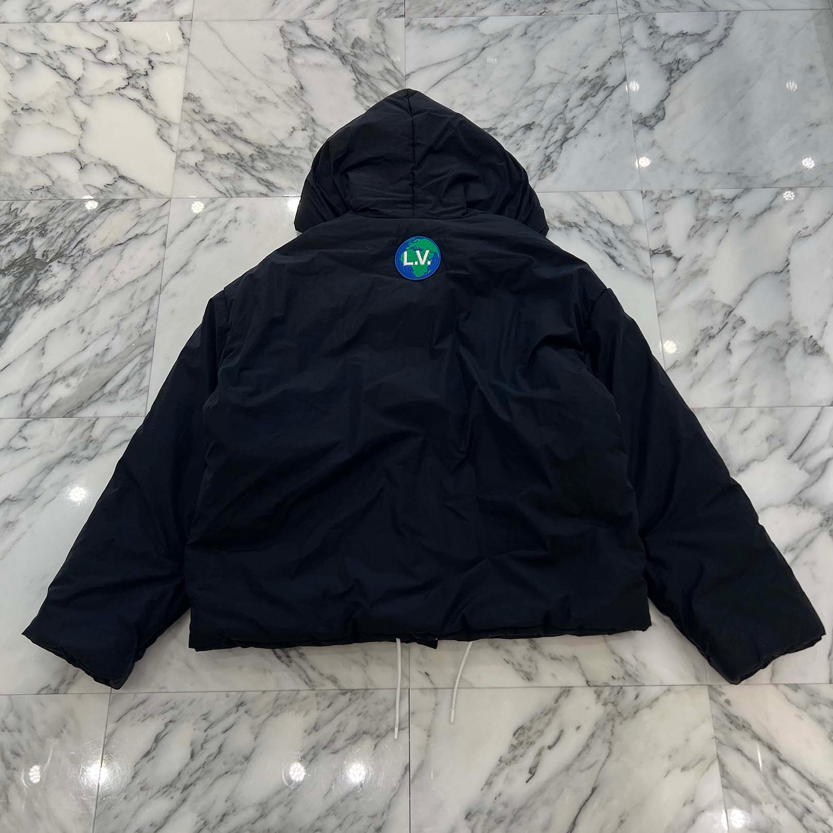 LOUIS VUITTON 2019AW Snap Button Padded Anorak Down Jacket HHB01ENIS Size 46 ルイヴィトン スナップボタン パデッド アノラック ダウンジャケット サイズ46