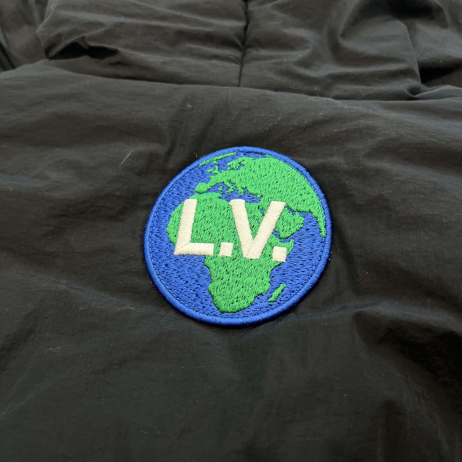 LOUIS VUITTON 2019AW Snap Button Padded Anorak Down Jacket HHB01ENIS Size 46 ルイヴィトン スナップボタン パデッド アノラック ダウンジャケット サイズ46