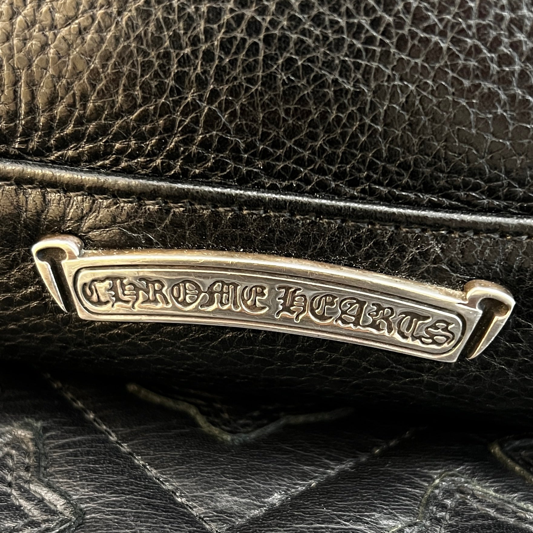 CHROME HEARTS Leather Tote Mini Bag クロムハーツ レザー トート ミニ バッグ