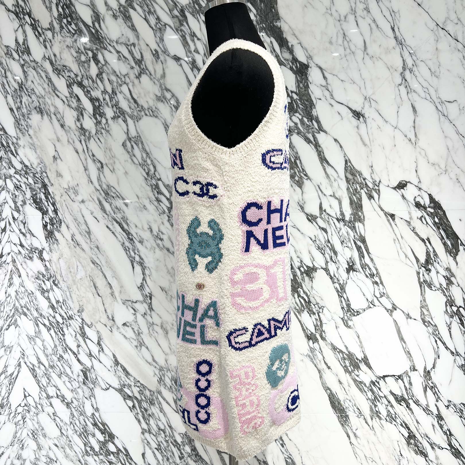 CHANEL 2023SS One Shoulder Knit Dress P74737K10718 Size 36 シャネル 1ショルダー ニットドレス サイズ36