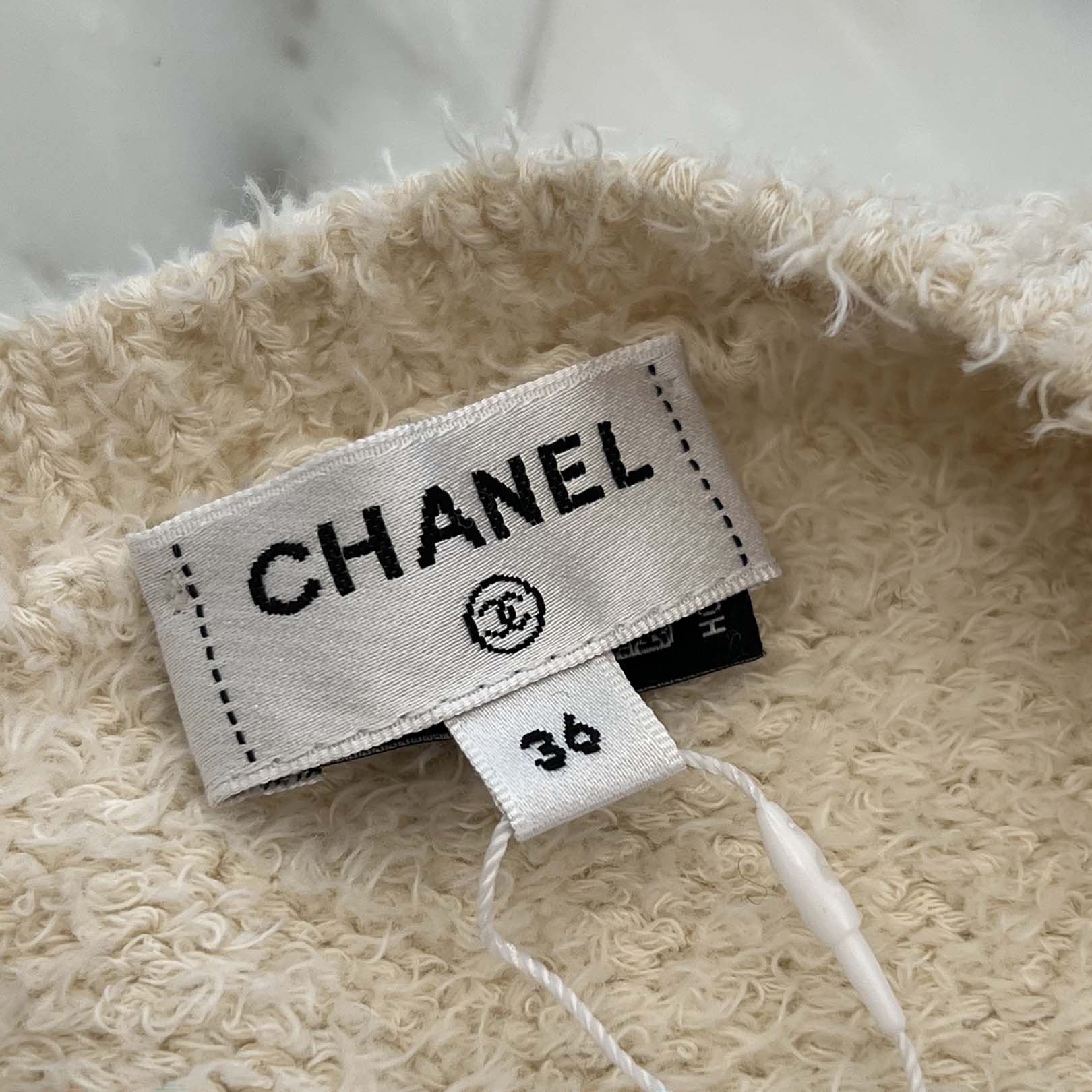 CHANEL 2023SS One Shoulder Knit Dress P74737K10718 Size 36 シャネル 1ショルダー ニットドレス サイズ36