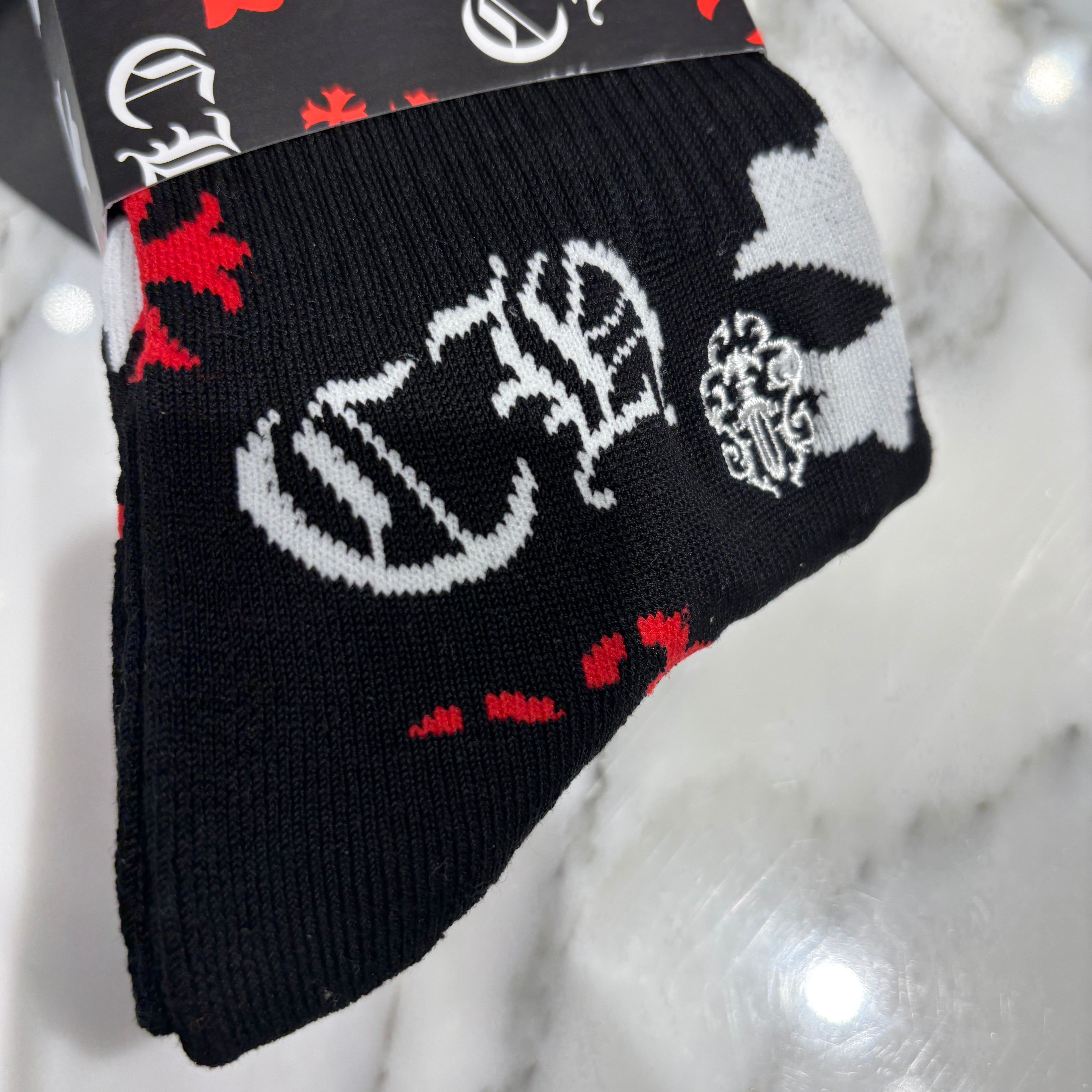 CHROME HEARTS Stencil Multi Logo Socks Size LARGE（JP27-30）クロムハーツ ステンシル マルチロゴ ソックスサイズLARGE（JP27-30）