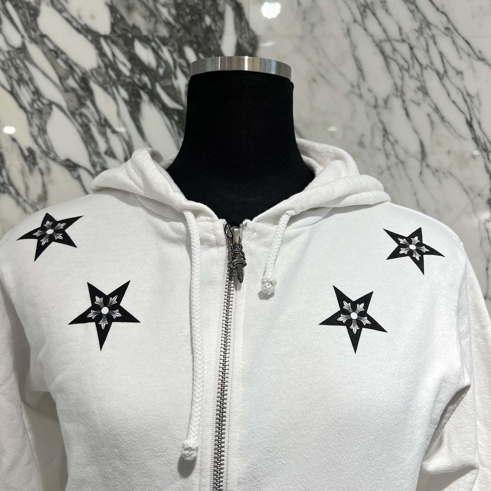 CHROME HEARTS Made In Hollywood CH Star Zip Up Hoodie Size S クロムハーツ メイドインハリウッド CHスター ジップアップフーディー サイズS