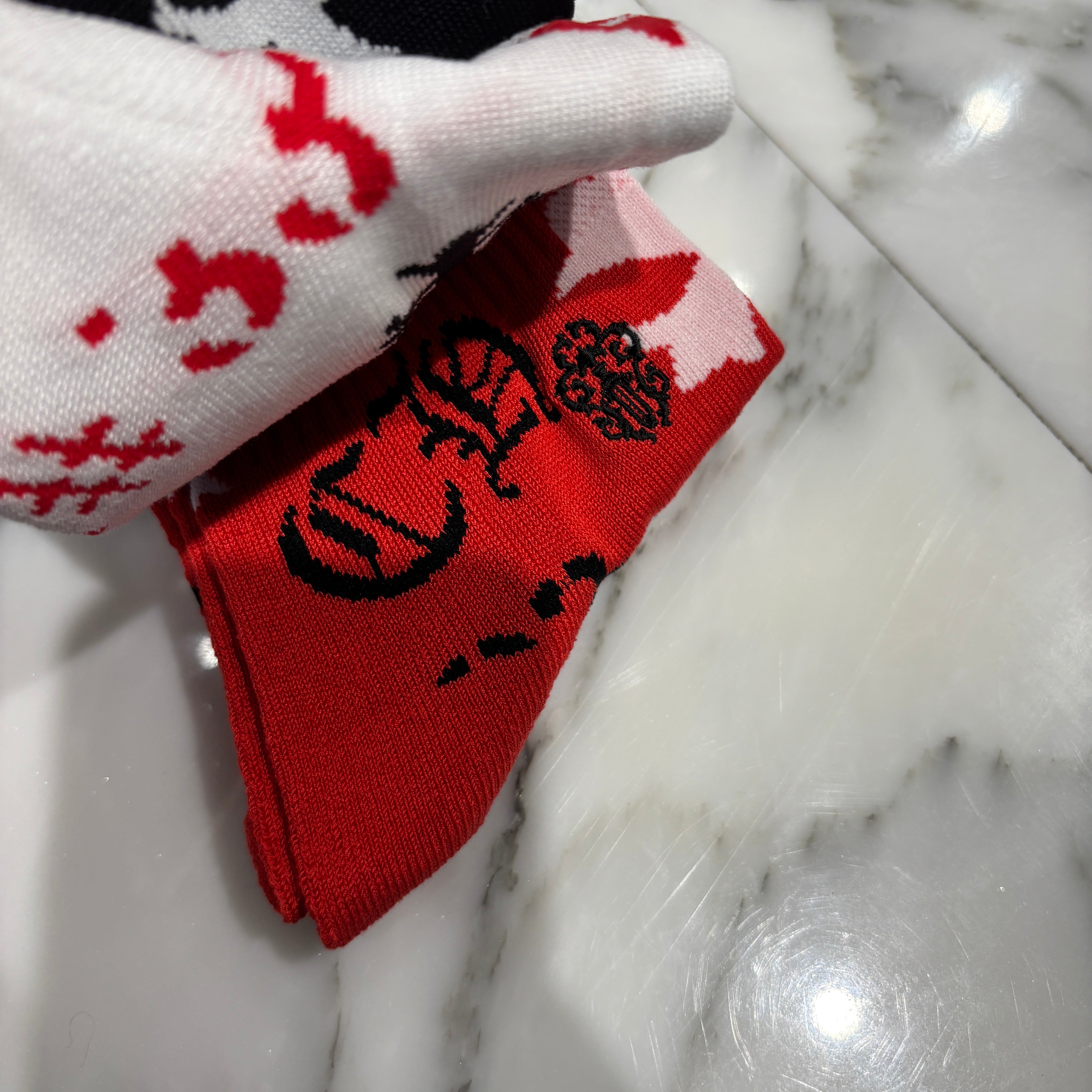 CHROME HEARTS Stencil Multi Logo Socks Size LARGE（JP27-30）クロムハーツ ステンシル マルチロゴ ソックスサイズLARGE（JP27-30）