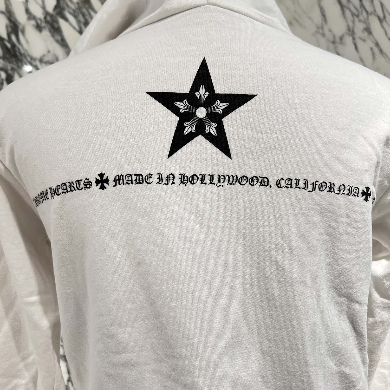 CHROME HEARTS Made In Hollywood CH Star Zip Up Hoodie Size S クロムハーツ メイドインハリウッド CHスター ジップアップフーディー サイズS