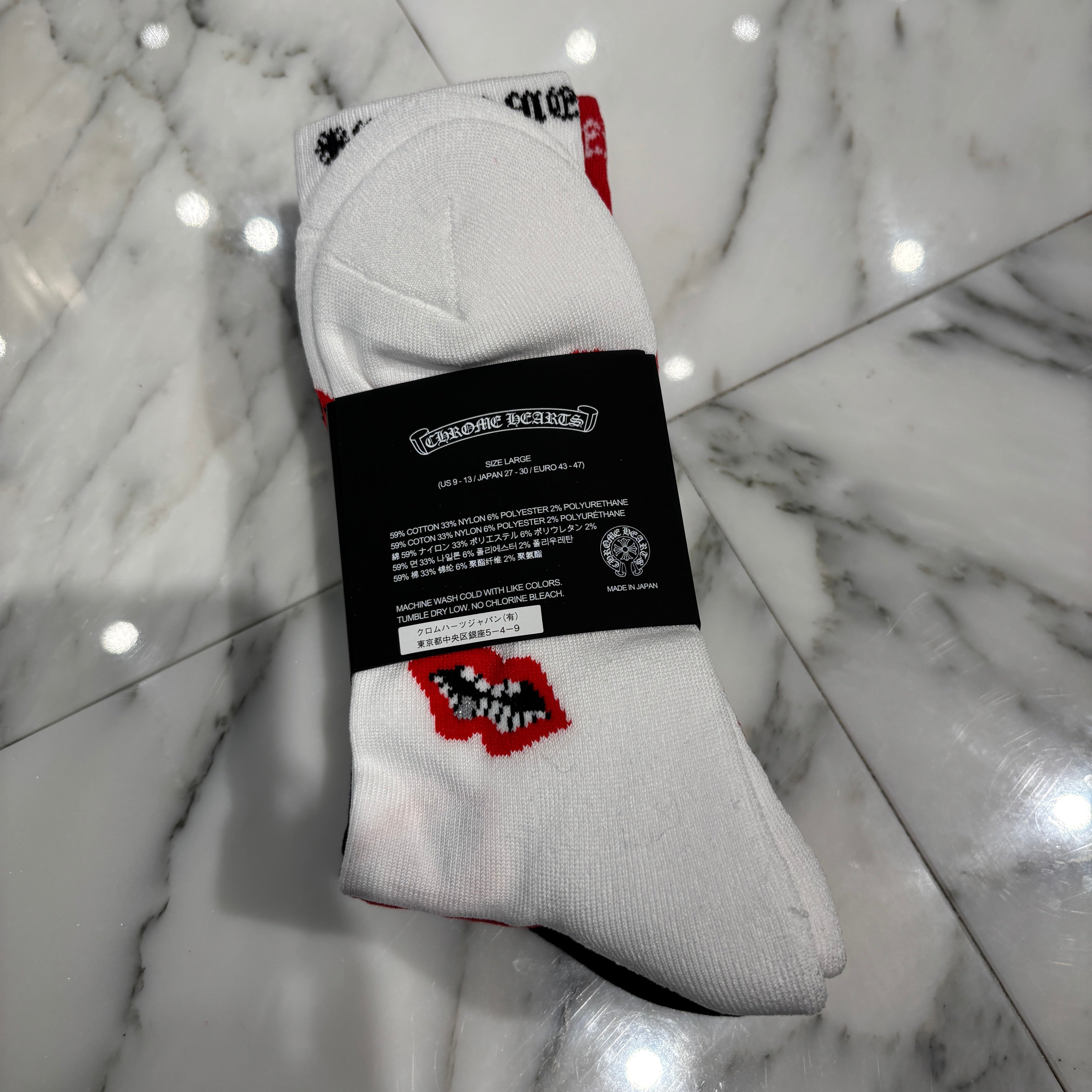 CHROME HEARTS × MATTY BOY Chomper Socks Size LARGE（JP27-30）クロムハーツ × マッティボーイ チョンパーソックスサイズLARGE（JP27-30）